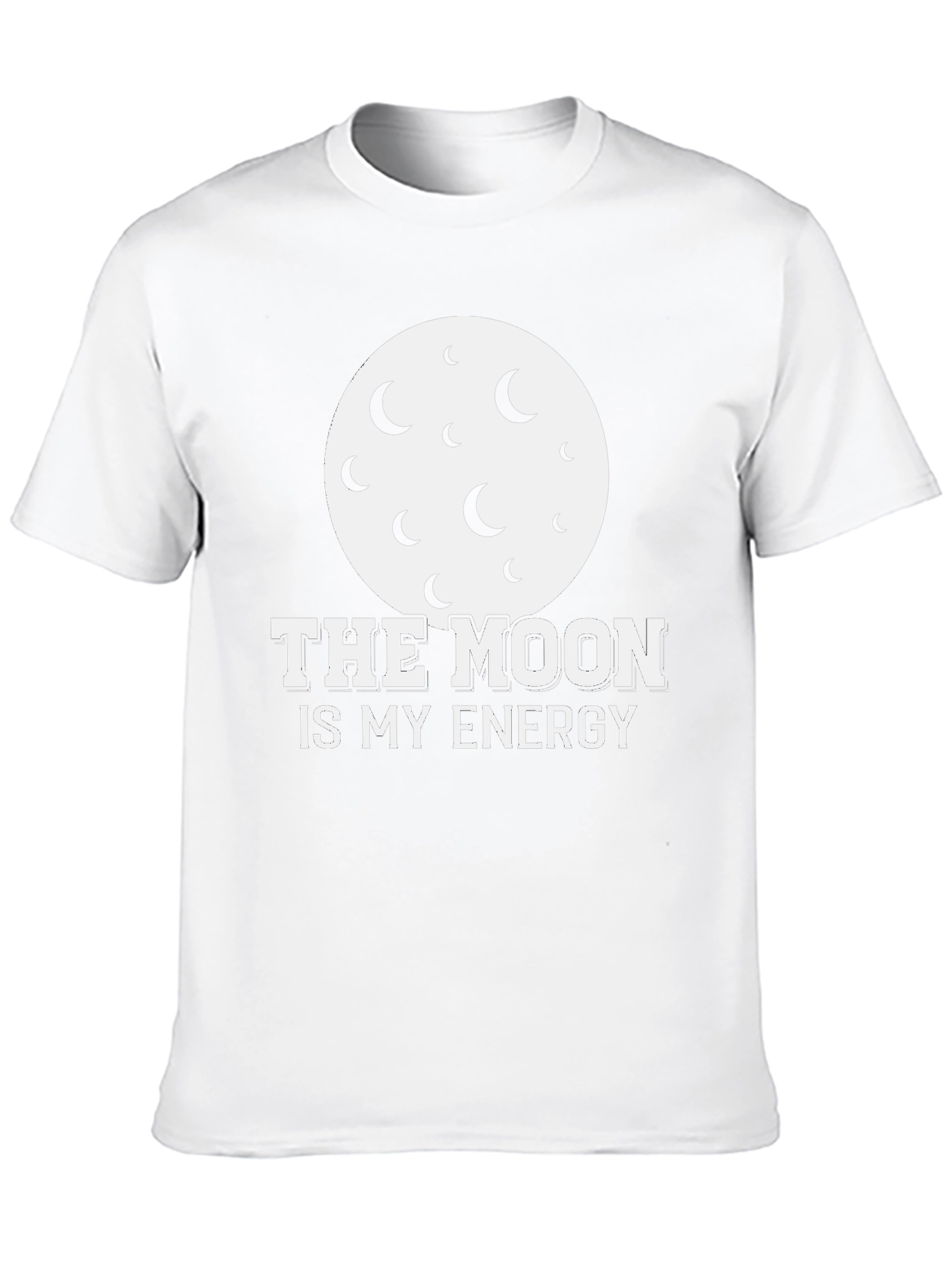 Moon Energy Graphic Tee - Black Cotton T-Shirt