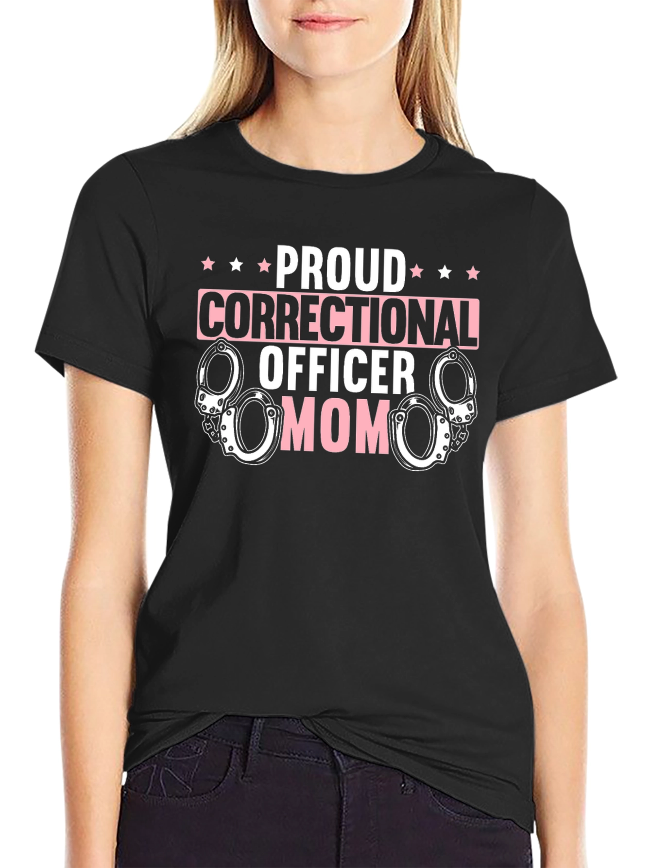Proud Correctional Officer Mom Graphic Tee