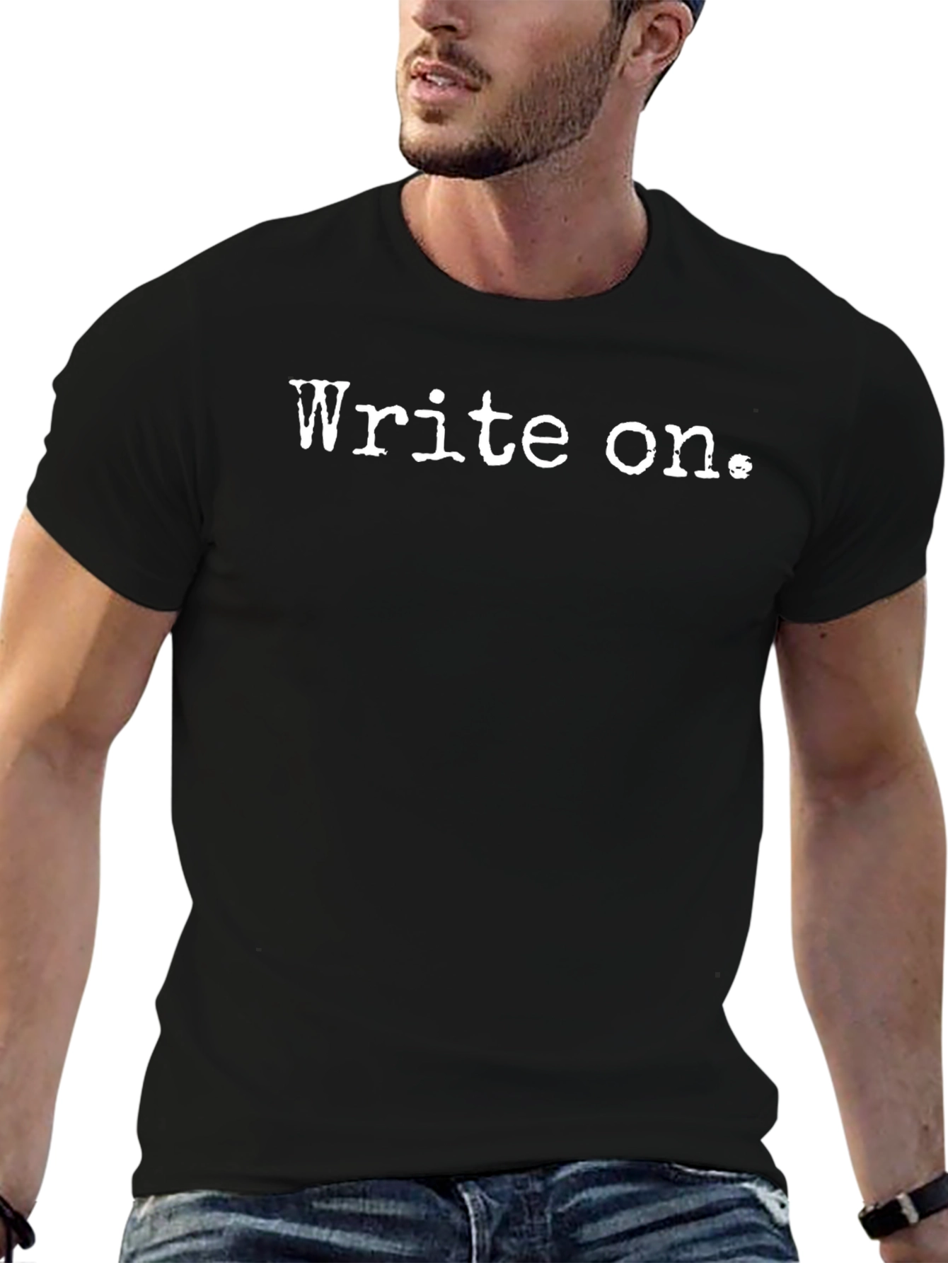 Write On. Black T-Shirt