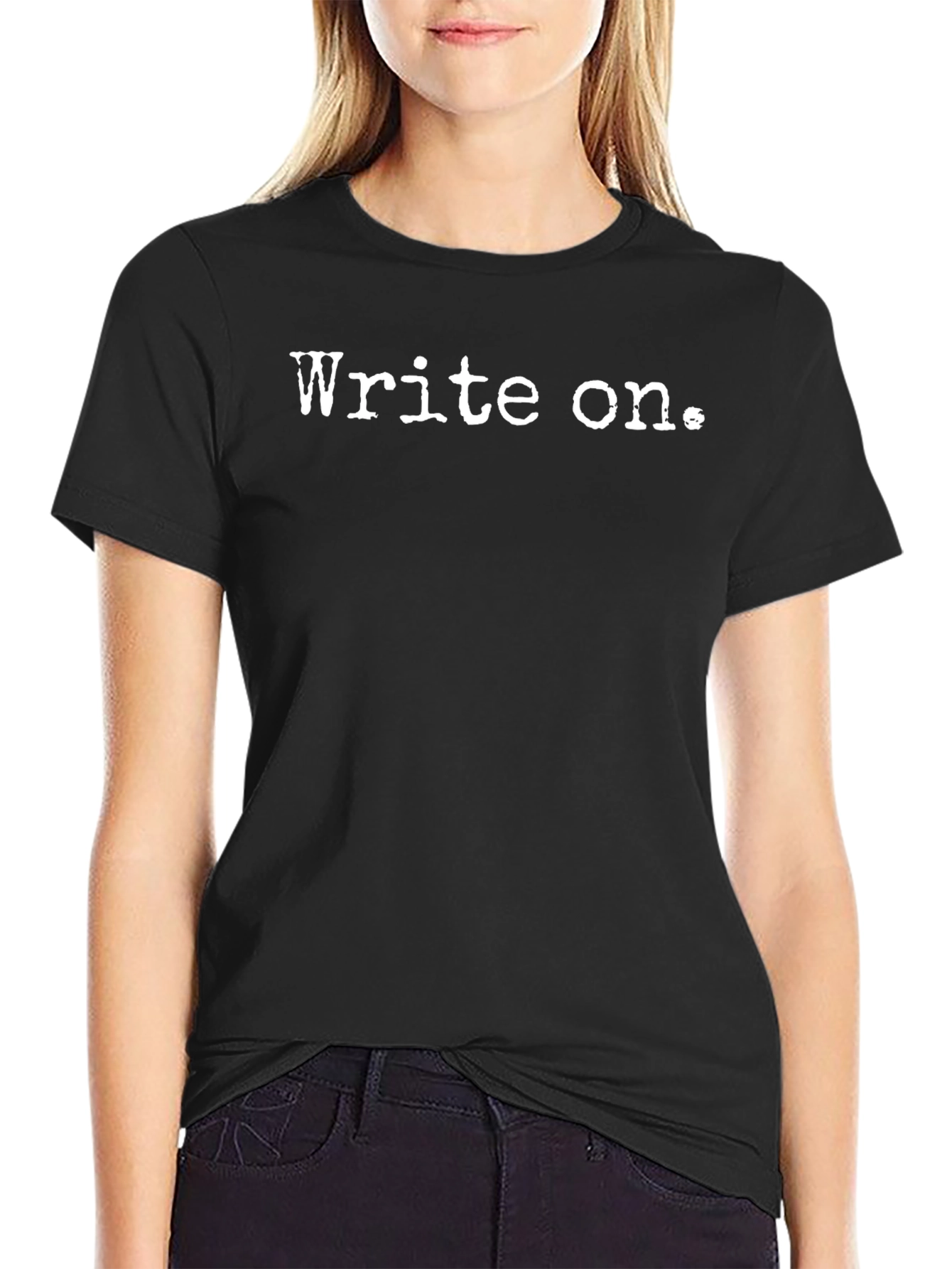 Write On. Black T-Shirt
