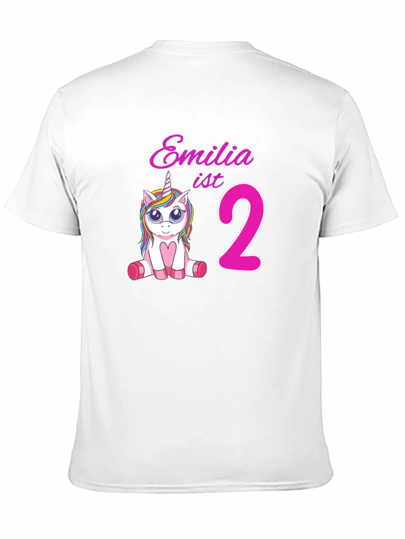 Emilia ist 2 Unicorn Birthday T-Shirt