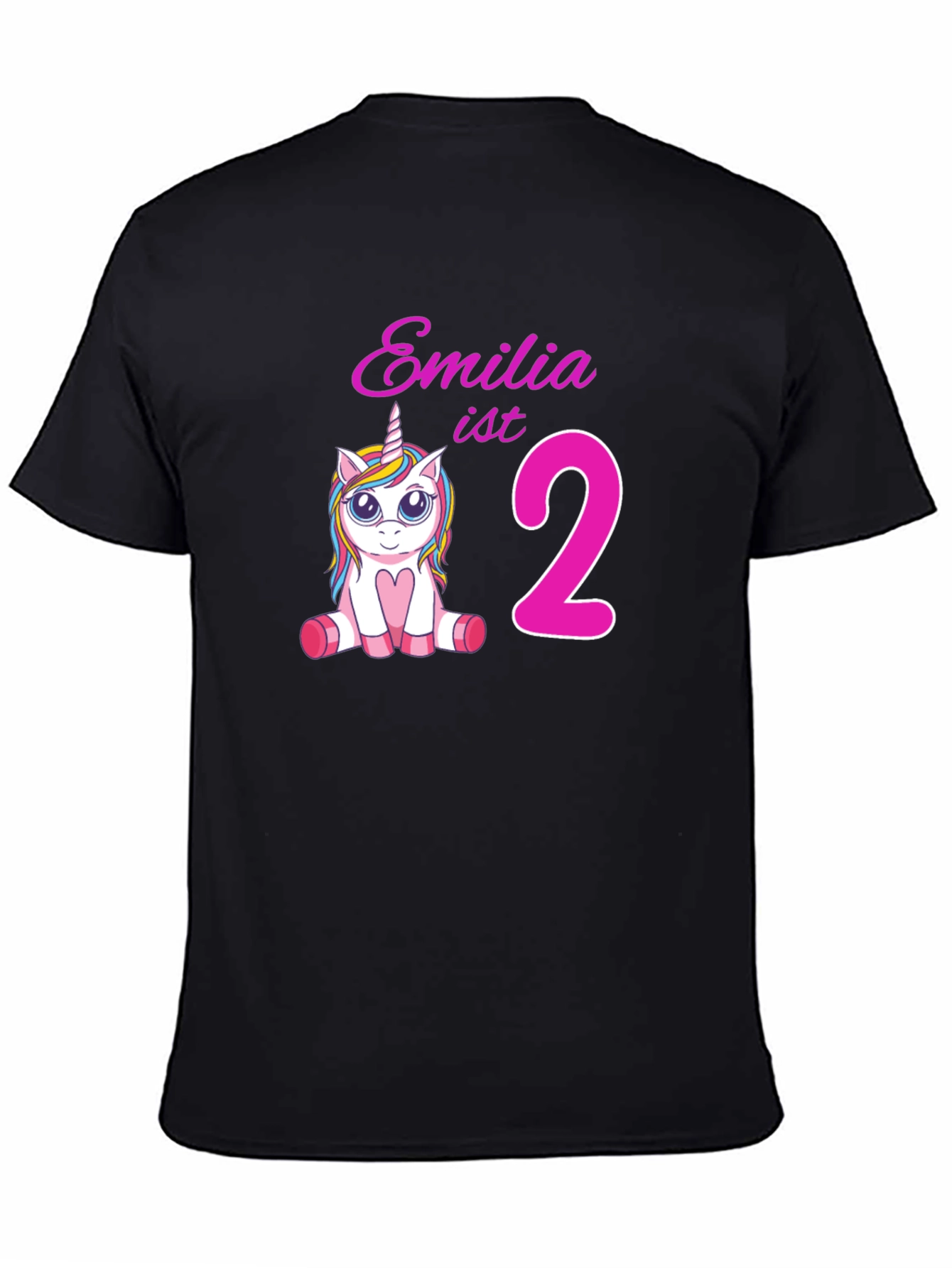 Emilia ist 2 Unicorn Birthday T-Shirt