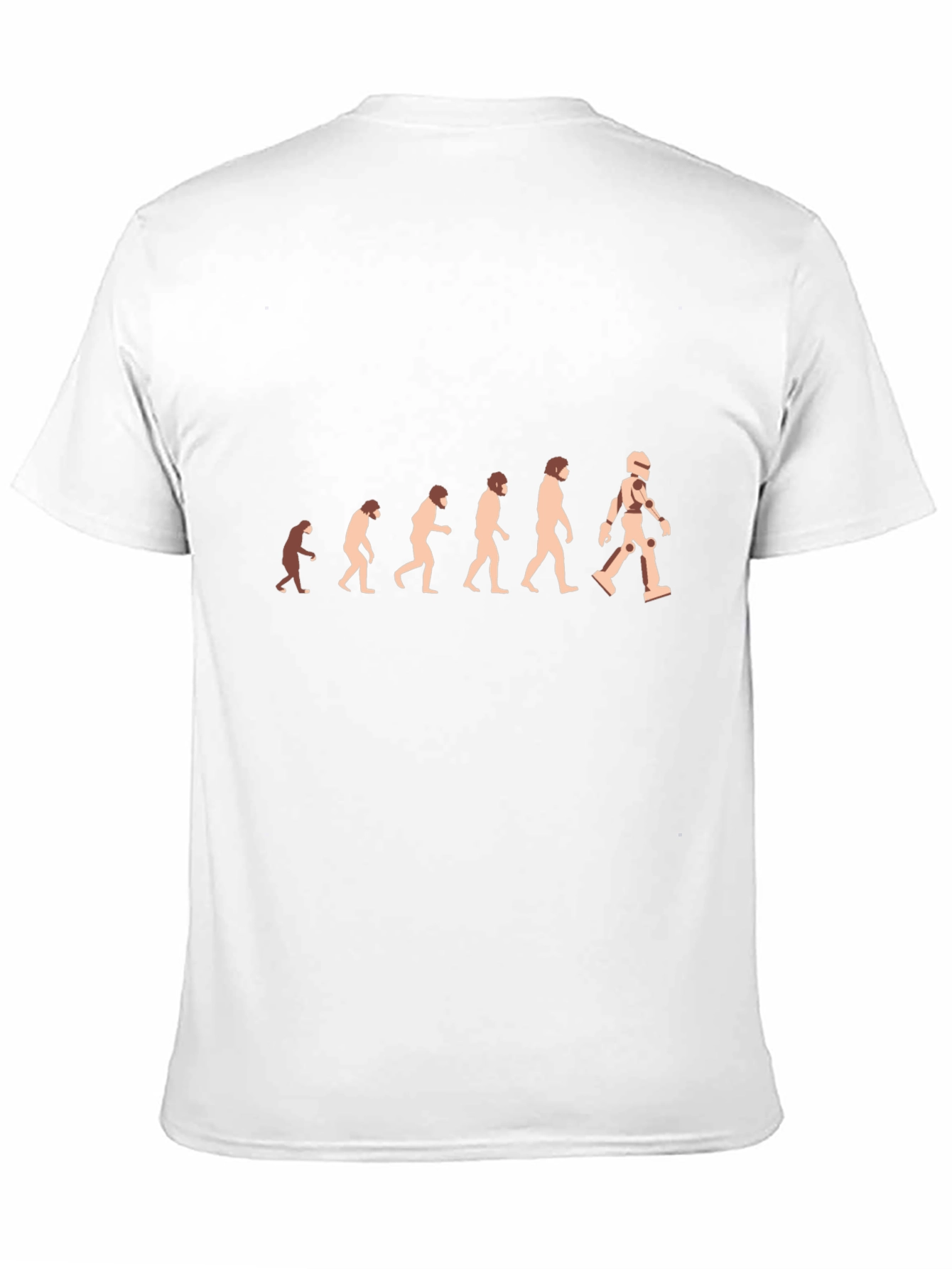 Evolution to Robot Black T-Shirt