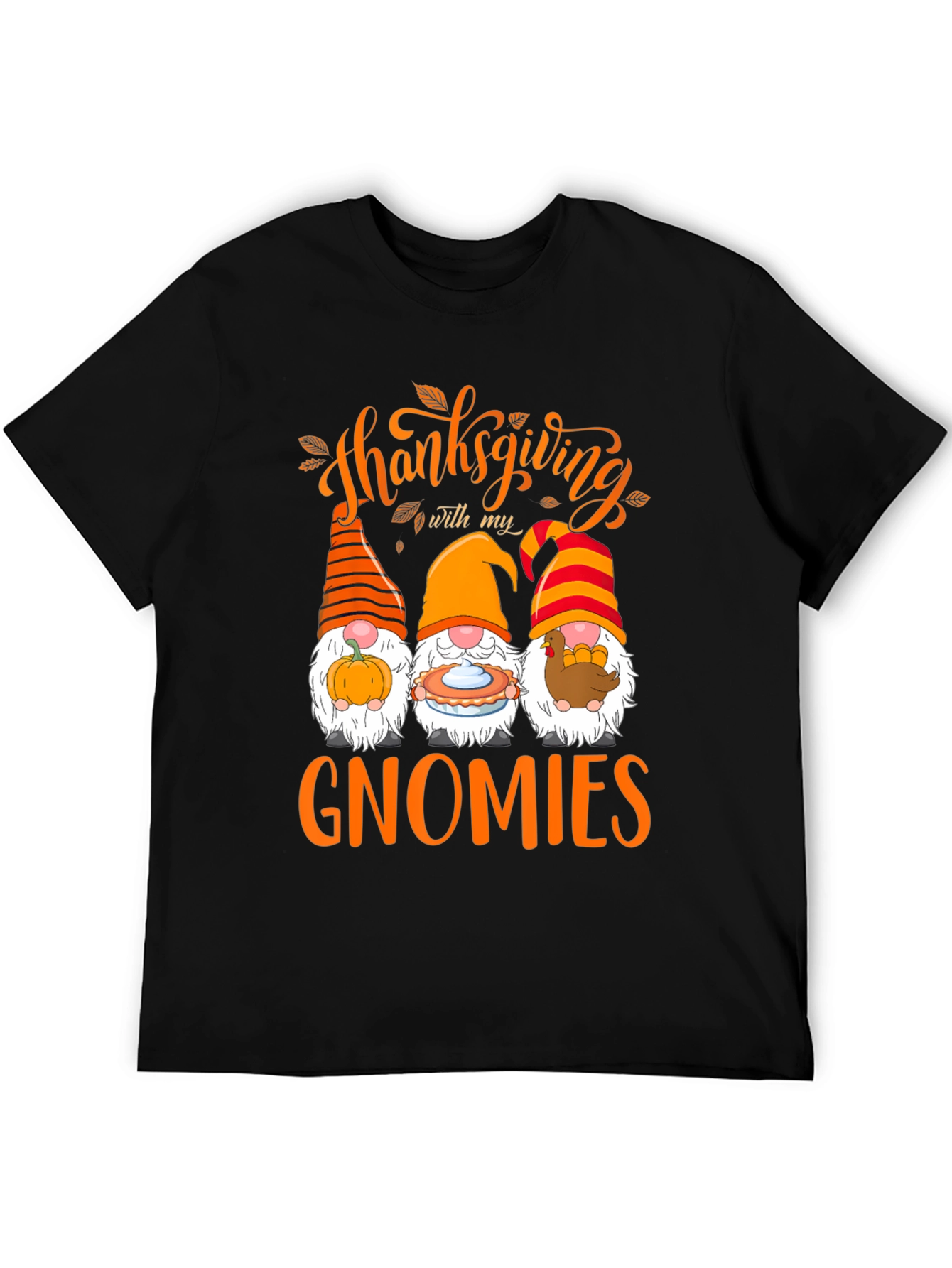 Thanksgiving Gnomies Graphic T-Shirt