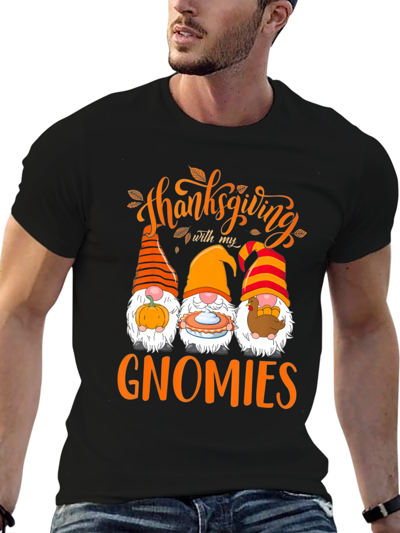Thanksgiving Gnomies Graphic T-Shirt
