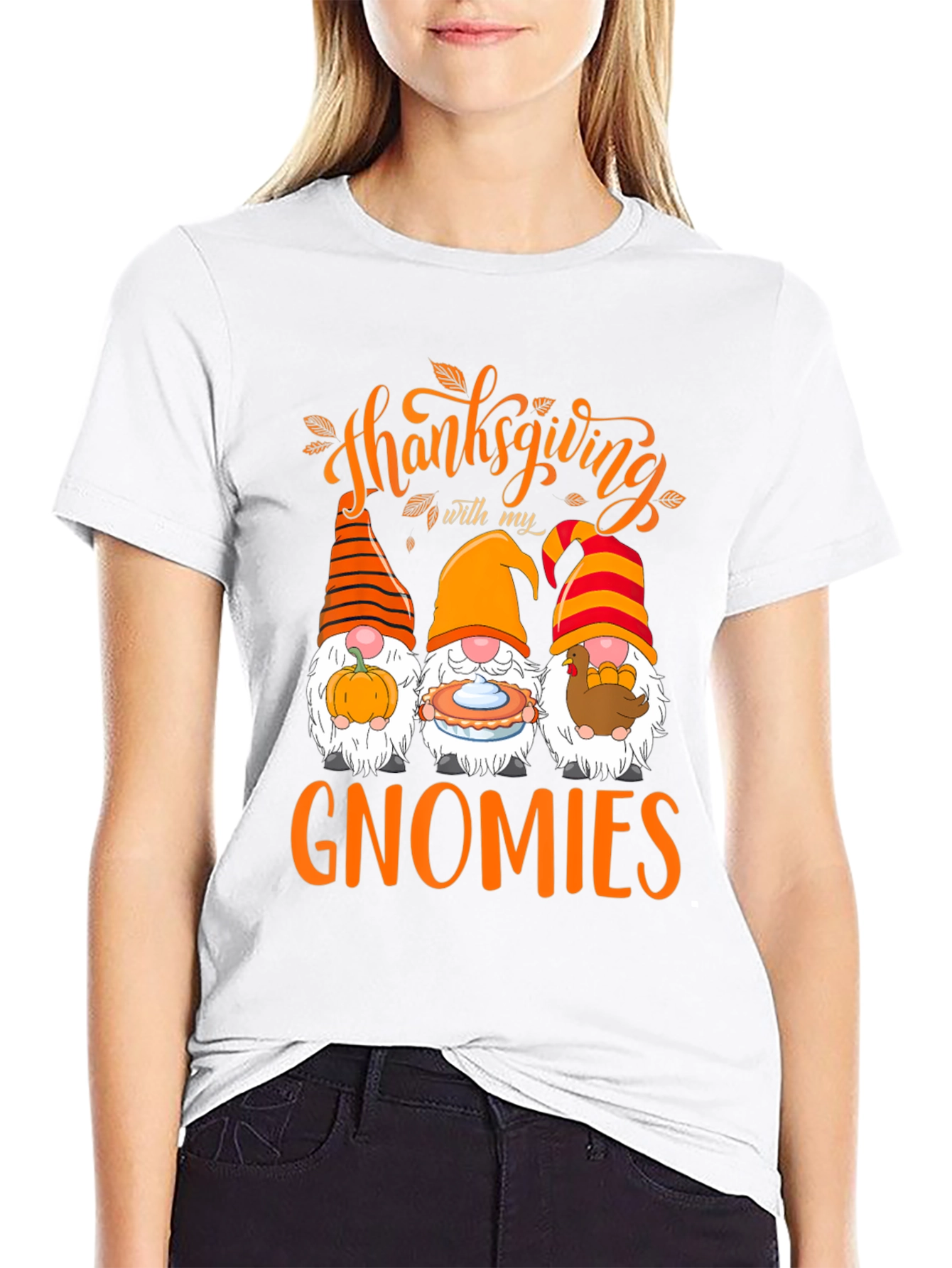 Thanksgiving Gnomies Graphic T-Shirt