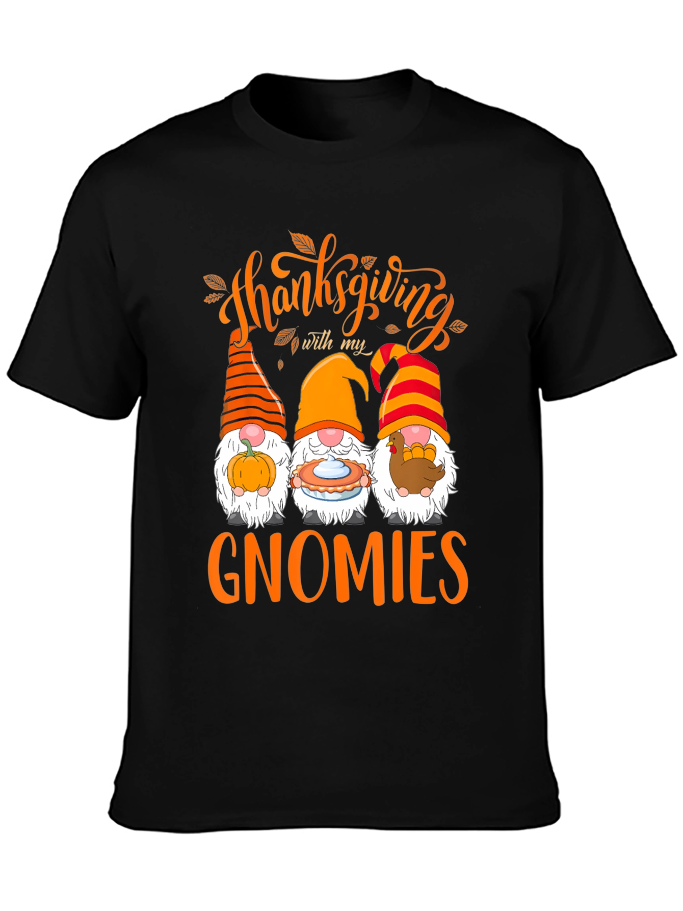 Thanksgiving Gnomies Graphic T-Shirt
