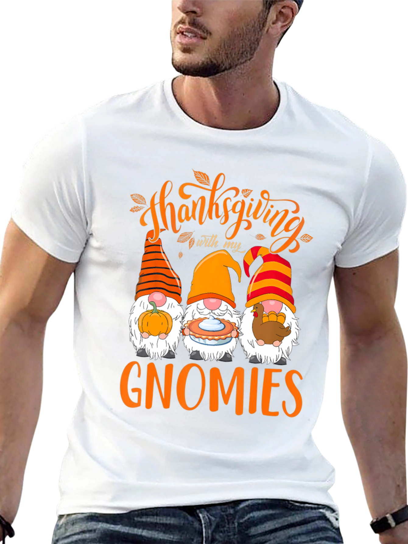Thanksgiving Gnomies Graphic T-Shirt