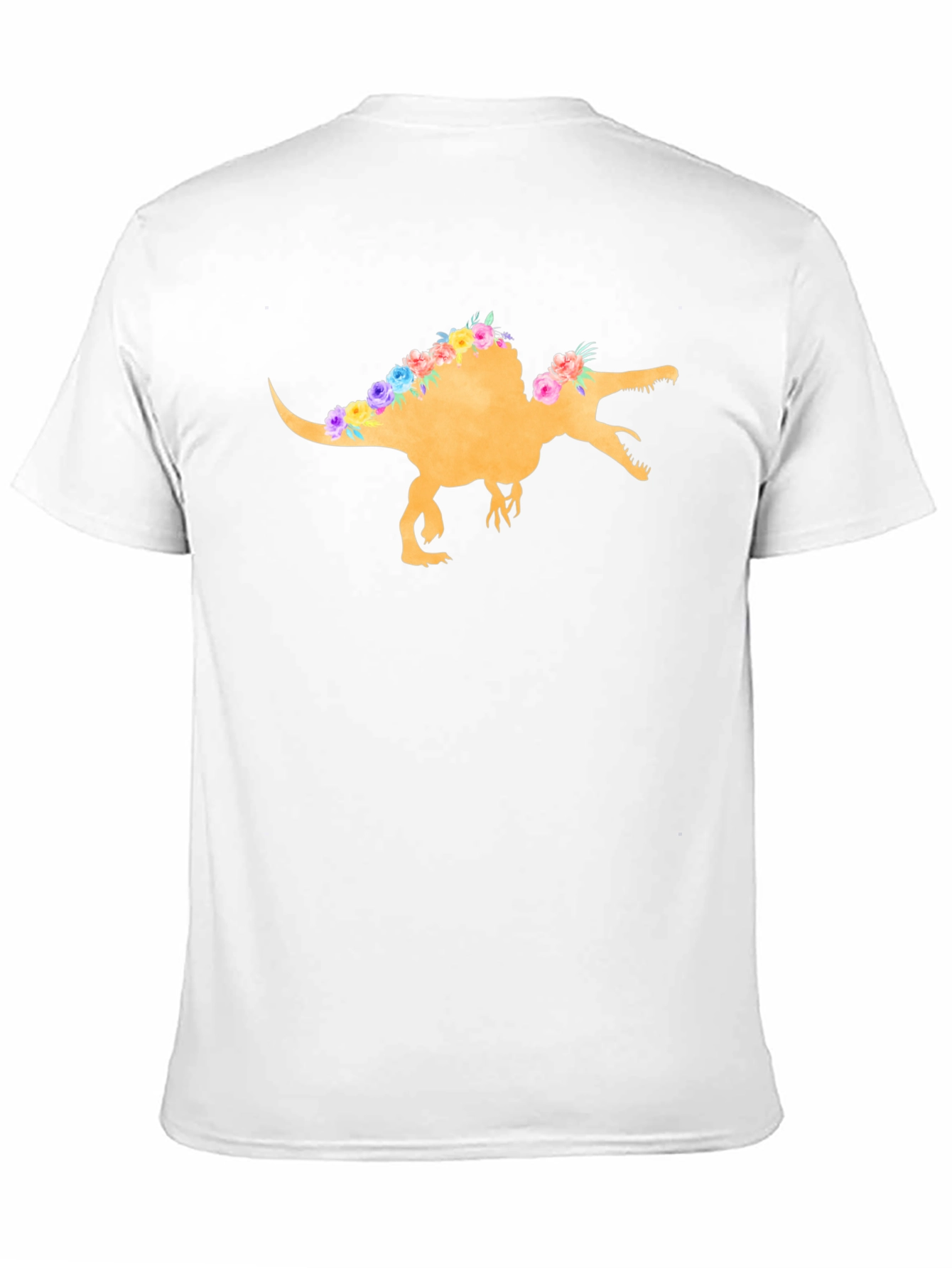 Floral Dinosaur Graphic T-Shirt