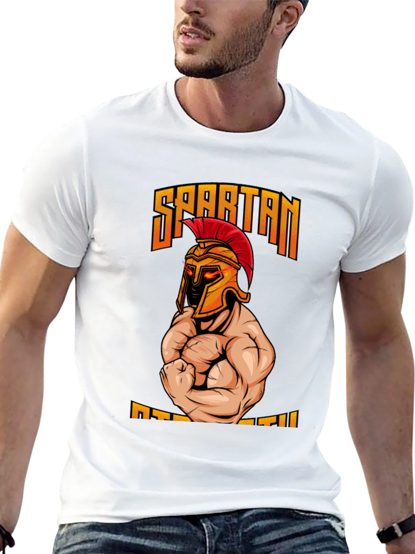 Spartan Strength Graphic T-Shirt - Gym Motivation