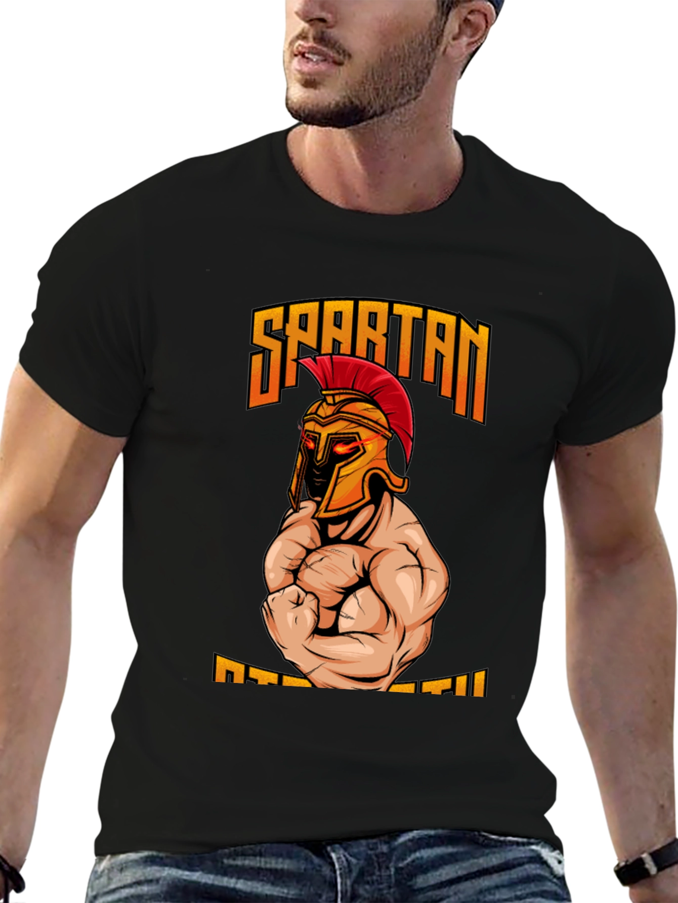 Spartan Strength Graphic T-Shirt - Gym Motivation