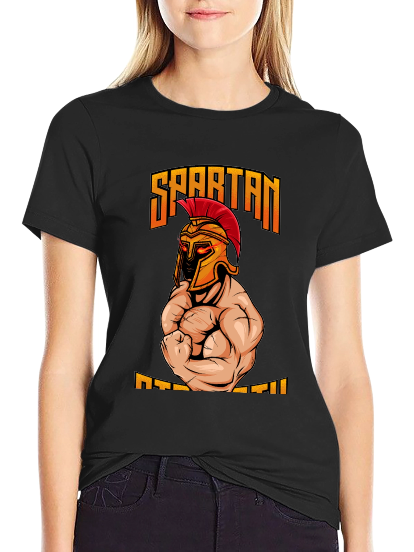 Spartan Strength Graphic T-Shirt - Gym Motivation