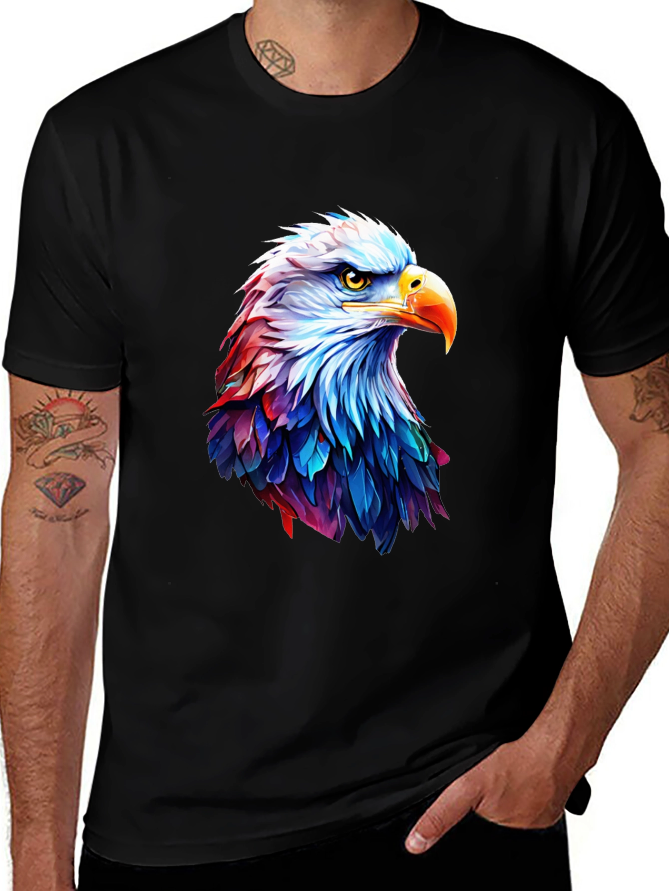 Eagle Graphic Black T-Shirt
