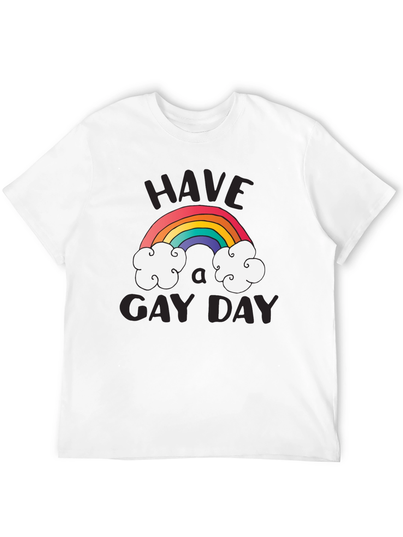 Have A Gay Day T-Shirt Rainbow Design