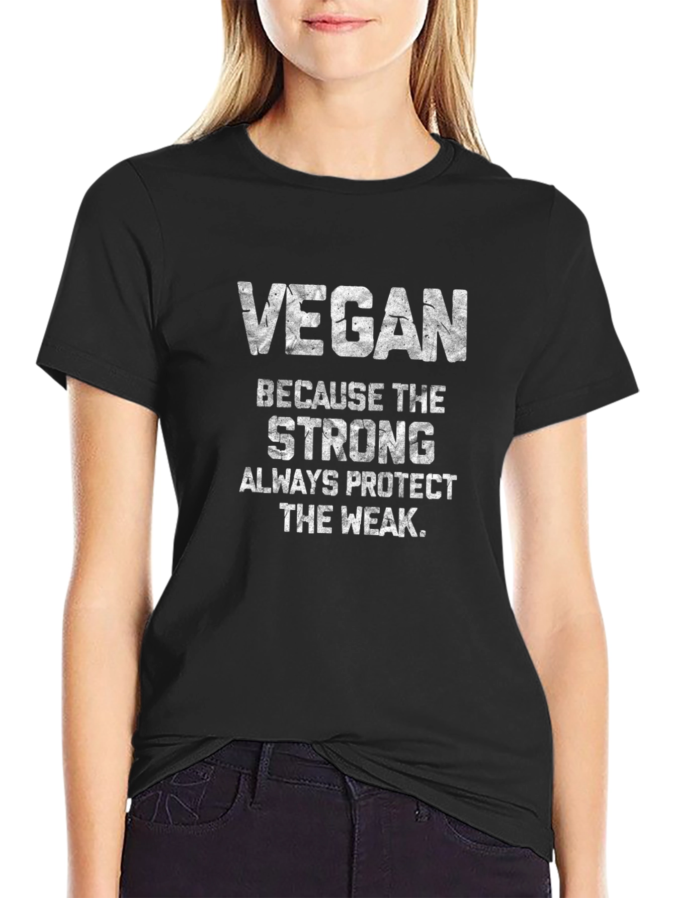 Vegan Strength T-Shirt - Protect The Weak