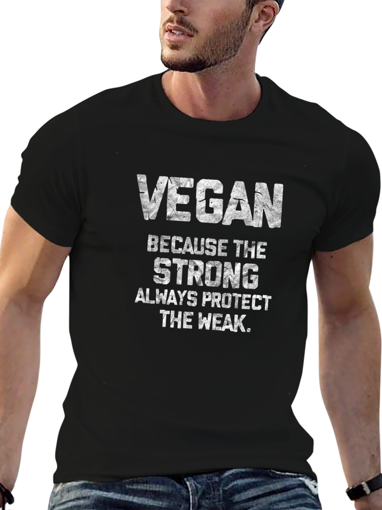 Vegan Strength T-Shirt - Protect The Weak