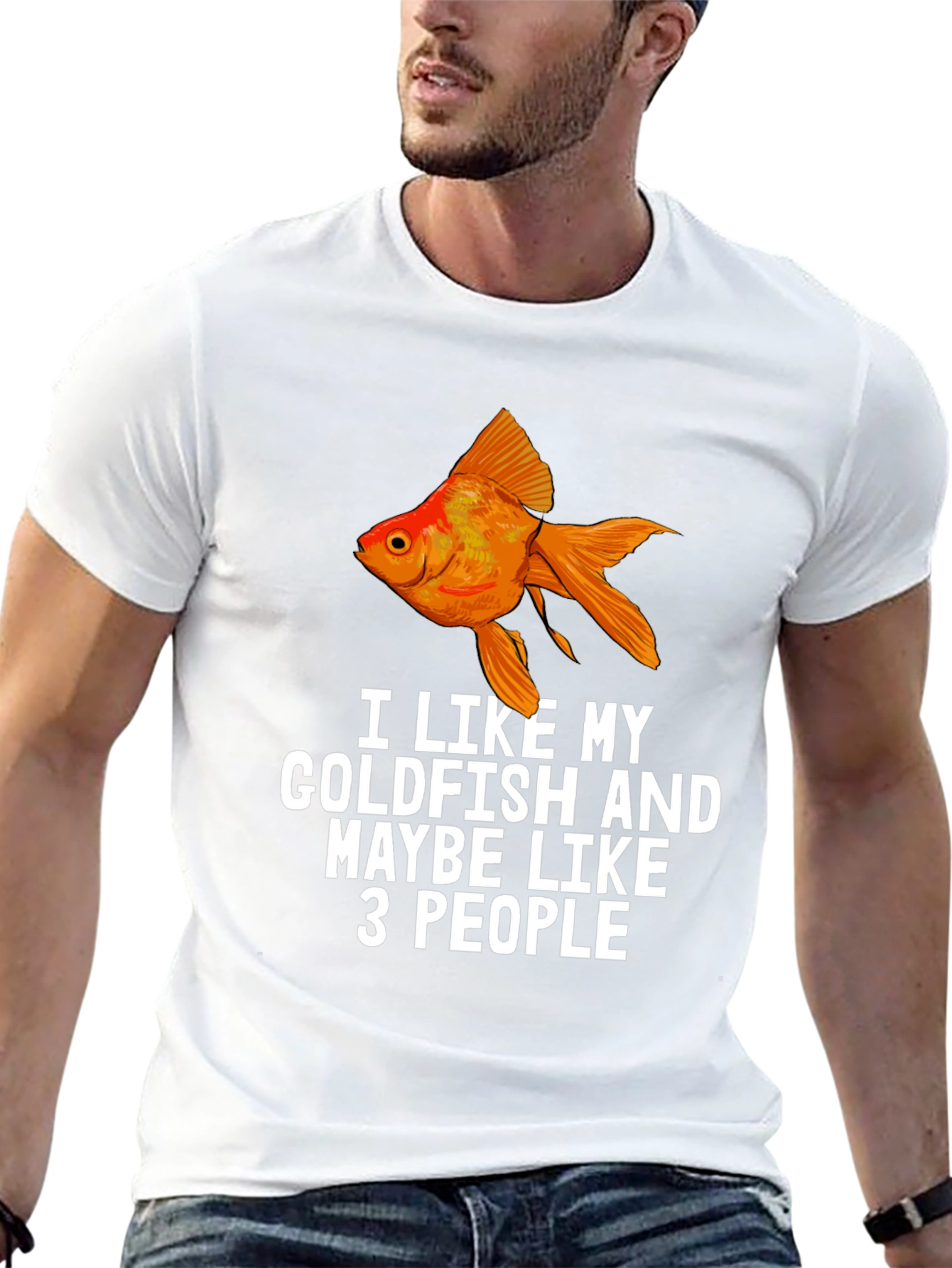 I Like My Goldfish Funny Graphic T-Shirt