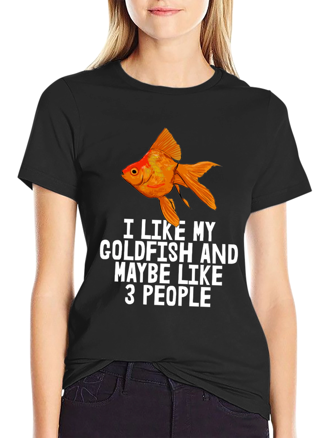 I Like My Goldfish Funny Graphic T-Shirt