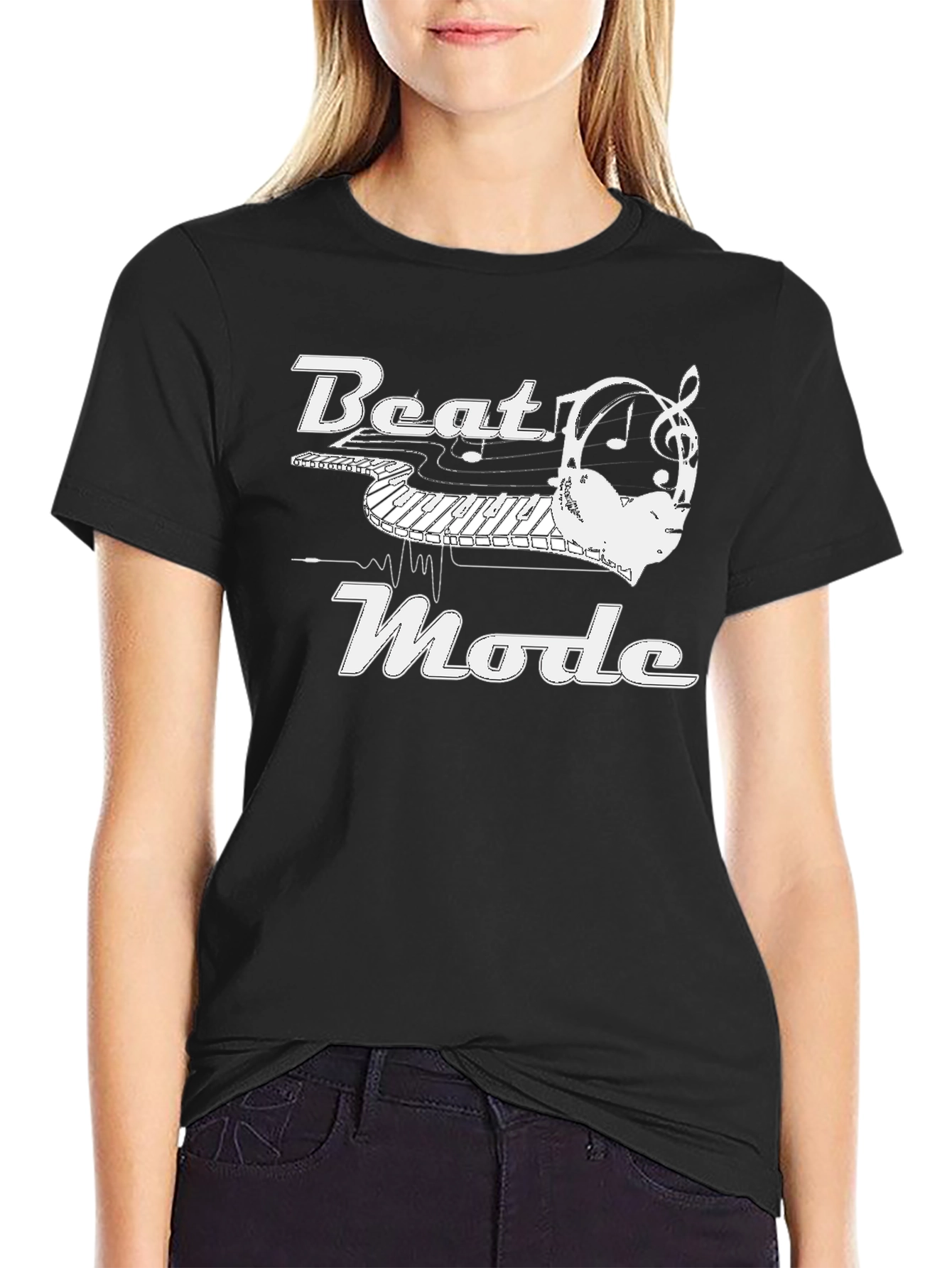 Beat Mode Graphic T-Shirt - Music Lover Tee
