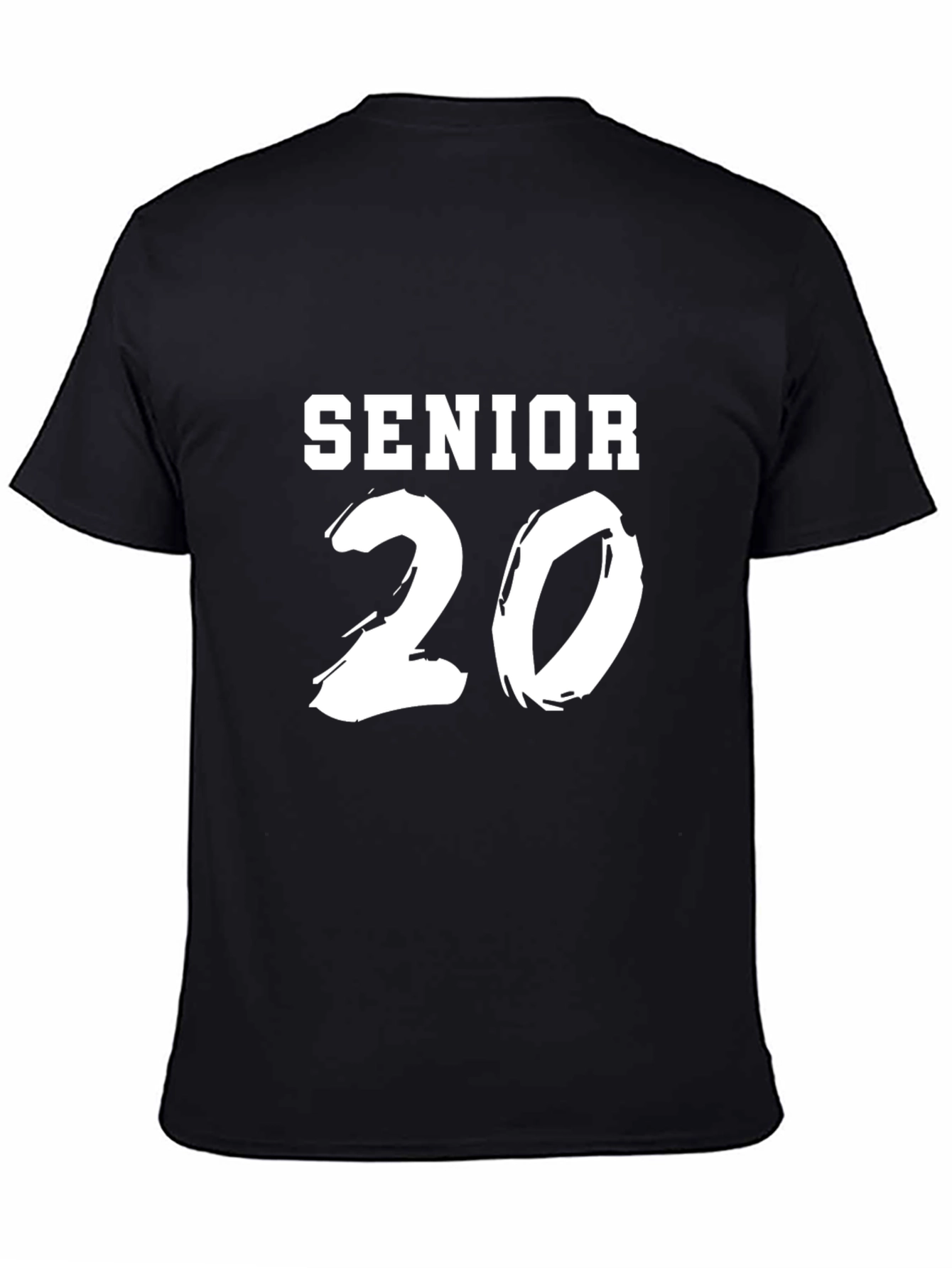 Senior 20 T-Shirt Graduation Black Tee