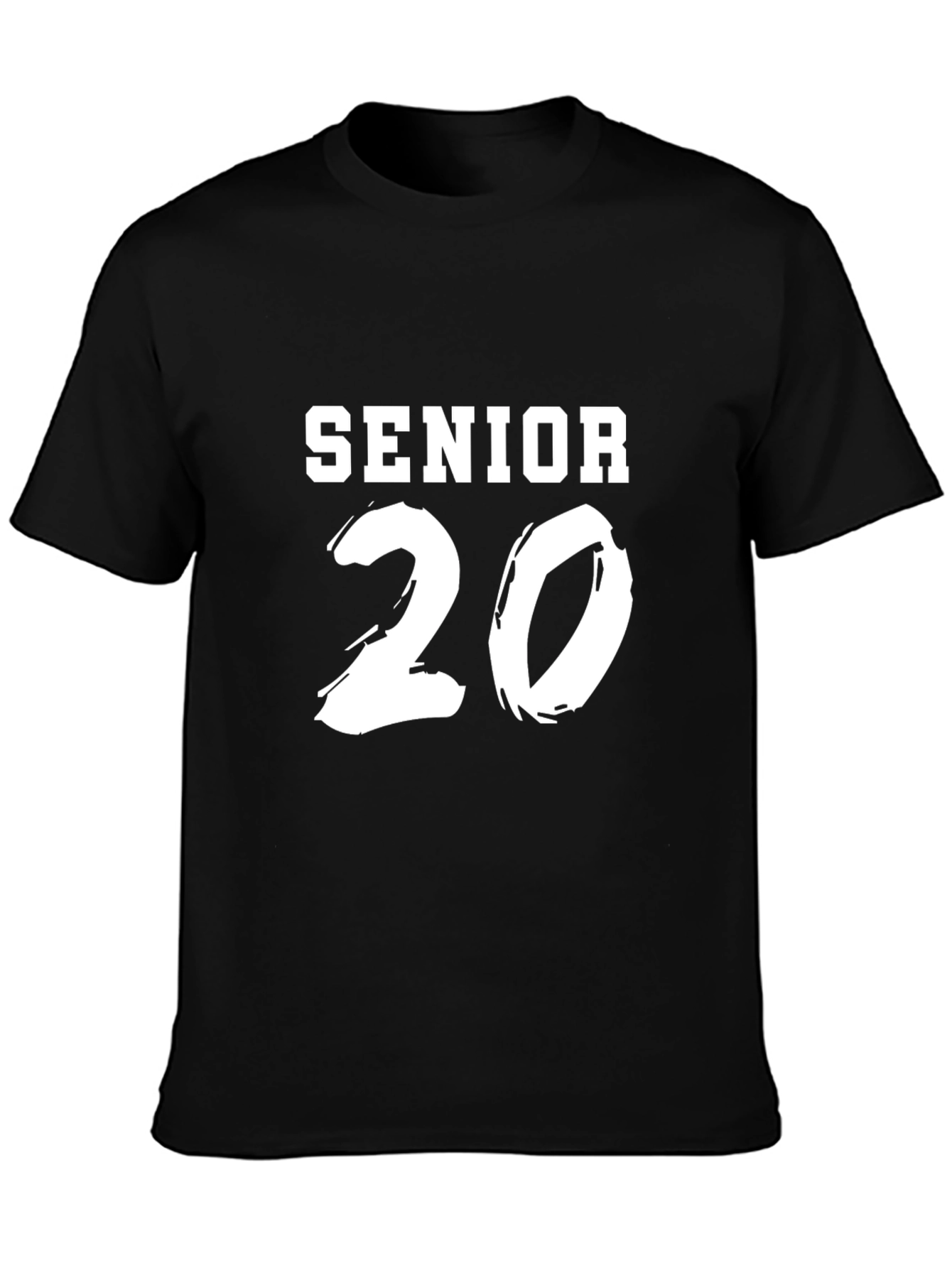 Senior 20 T-Shirt Graduation Black Tee
