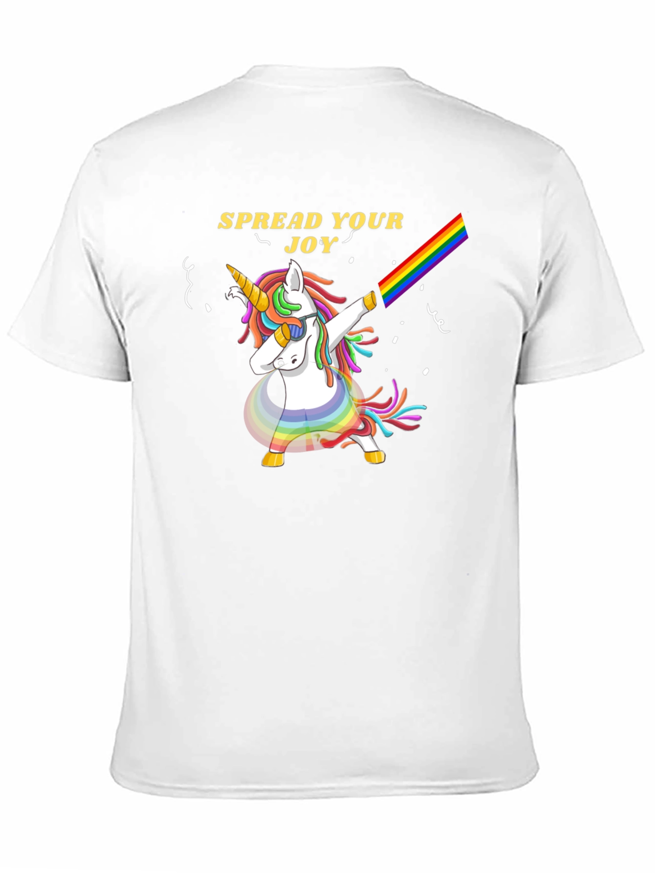 Spread Joy Unicorn Dab Rainbow T-Shirt