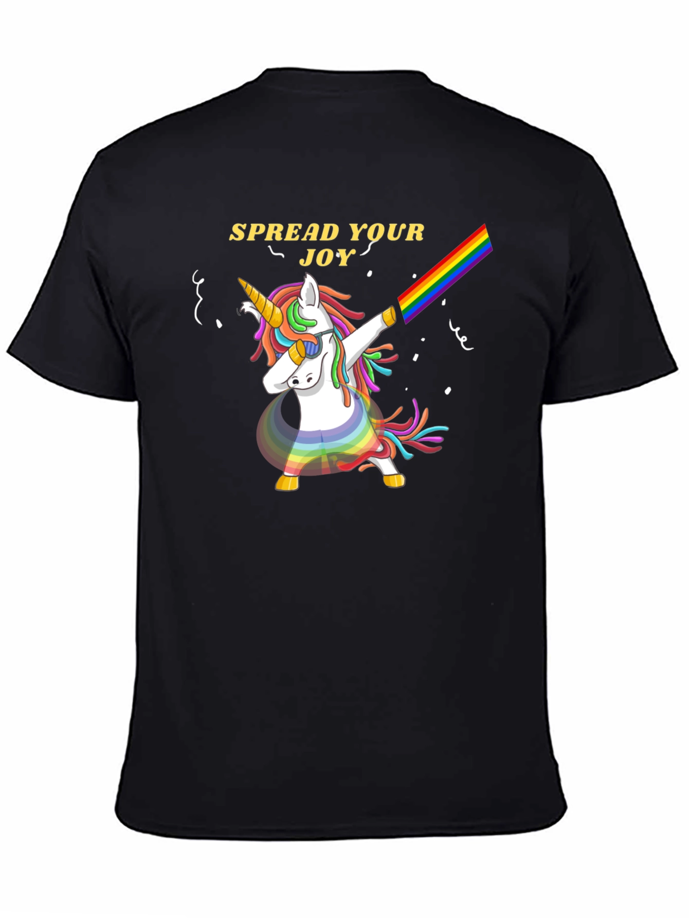 Spread Joy Unicorn Dab Rainbow T-Shirt