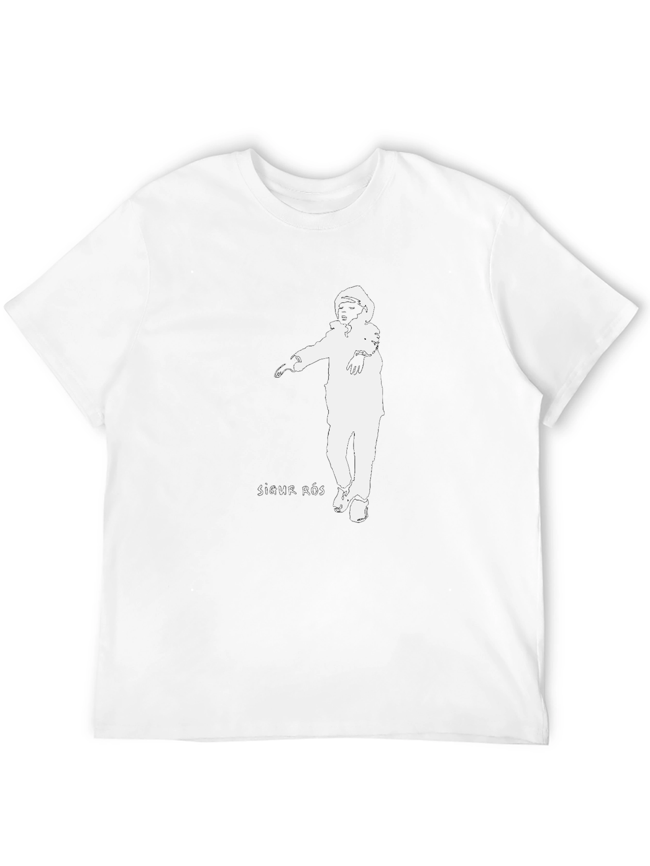 Sigur Ros T-Shirt Black Cotton Astronaut Graphic