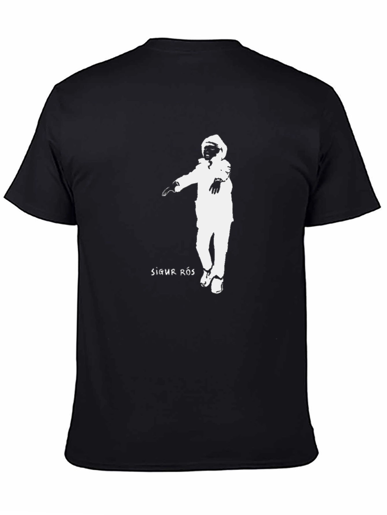 Sigur Ros T-Shirt Black Cotton Astronaut Graphic