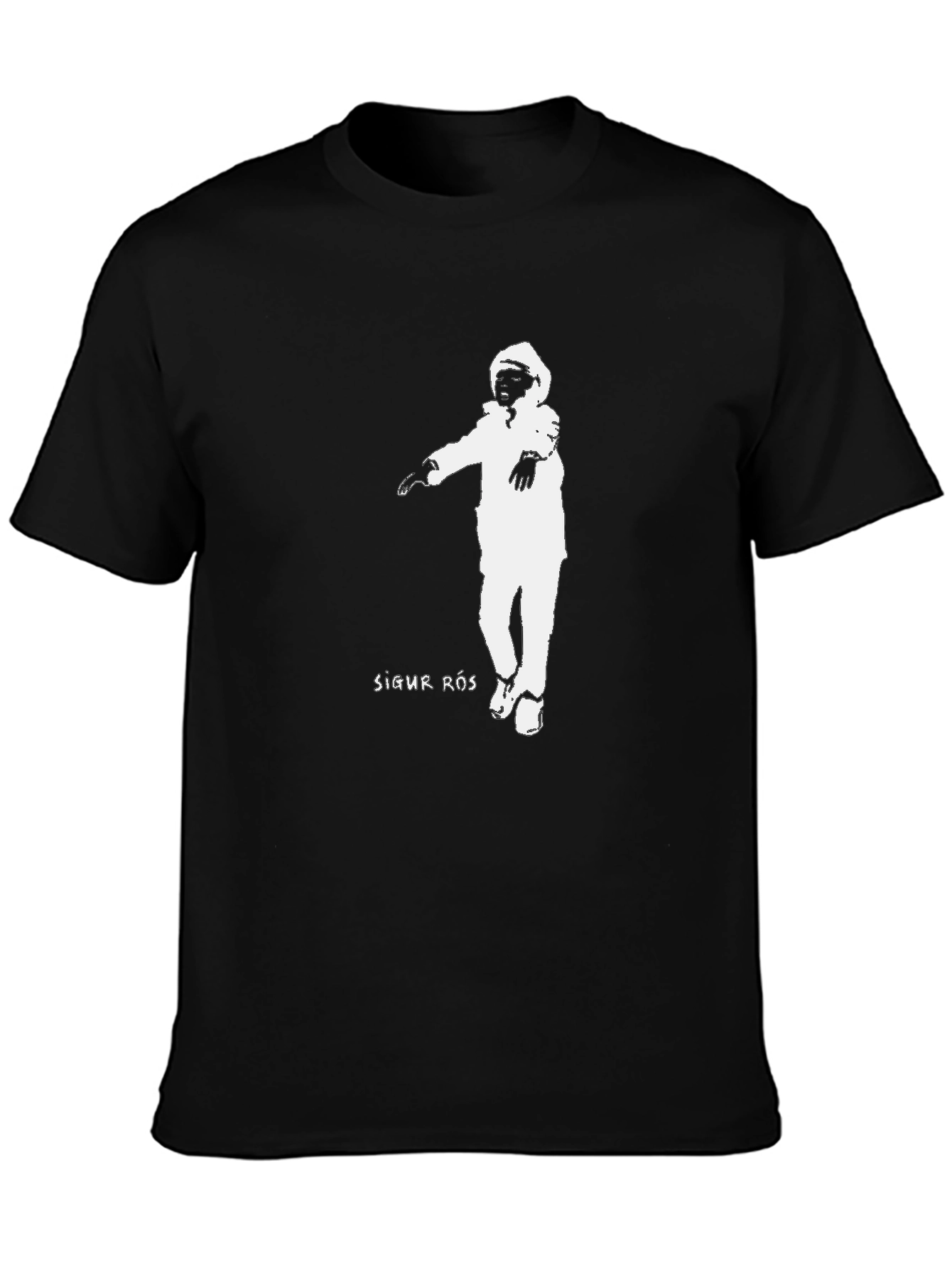 Sigur Ros T-Shirt Black Cotton Astronaut Graphic