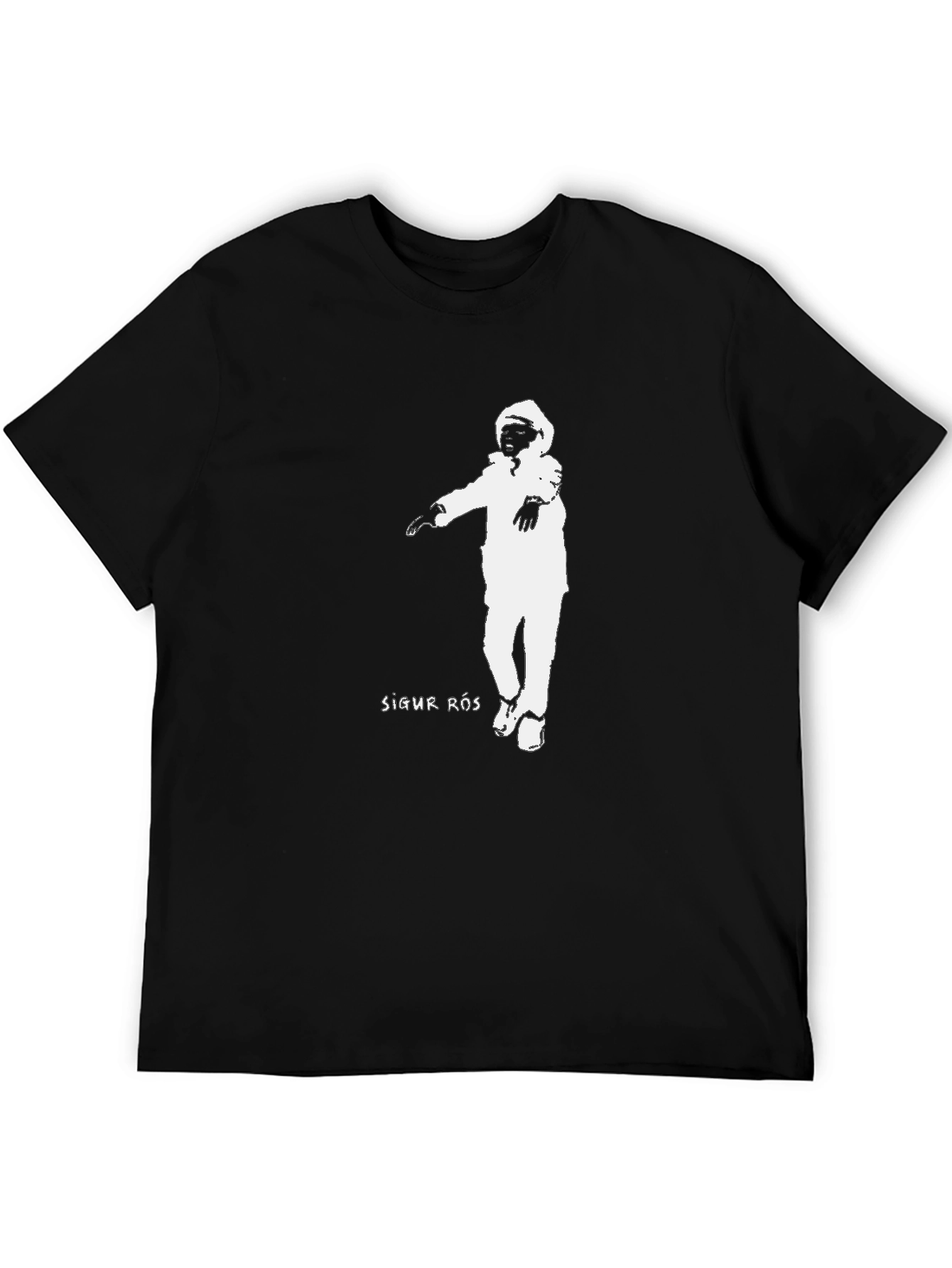 Sigur Ros T-Shirt Black Cotton Astronaut Graphic