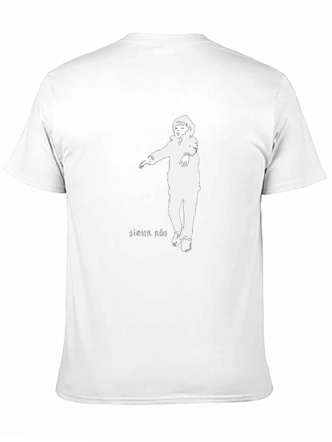 Sigur Ros T-Shirt Black Cotton Astronaut Graphic