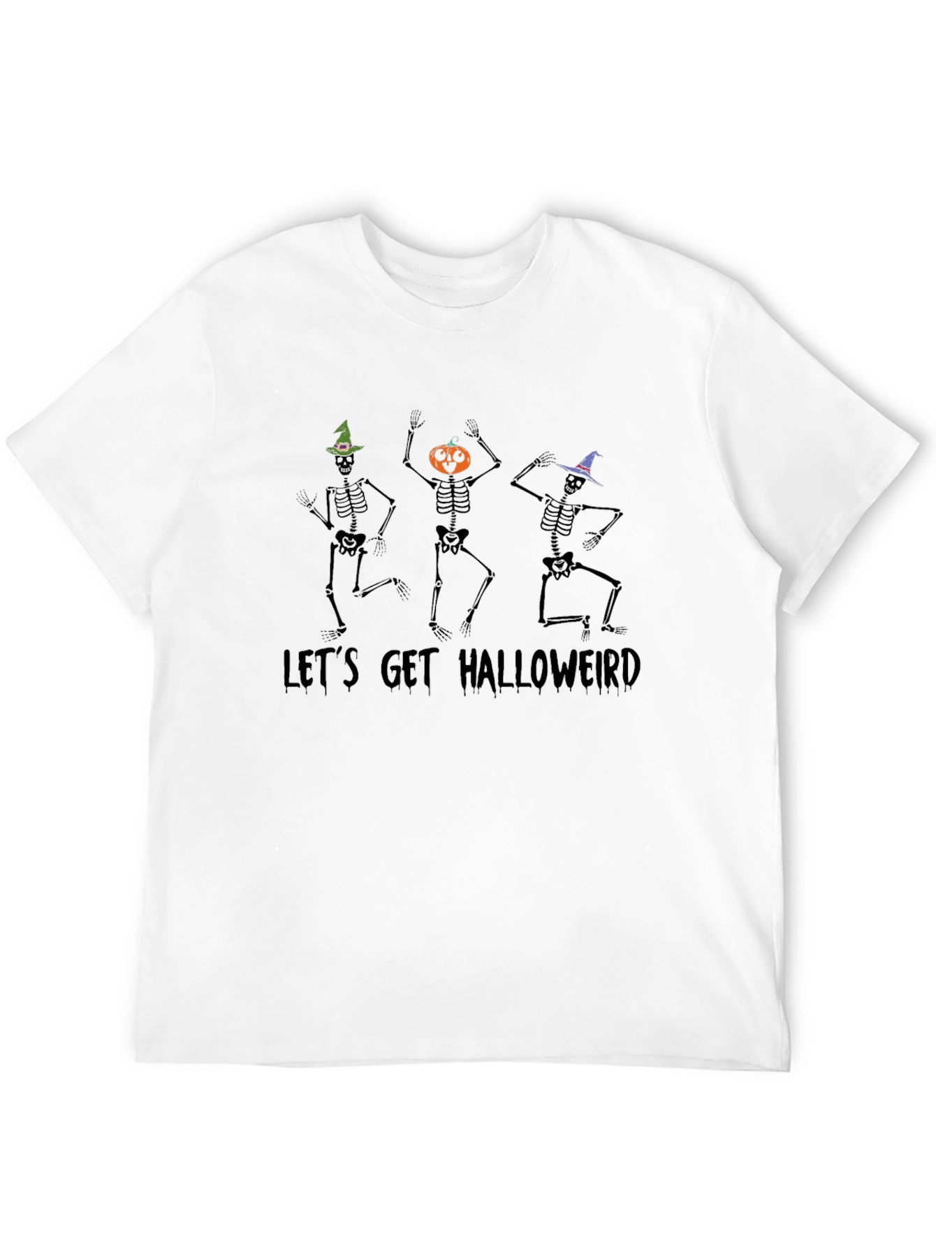 Lets Get Halloweird Skeleton Graphic Tee