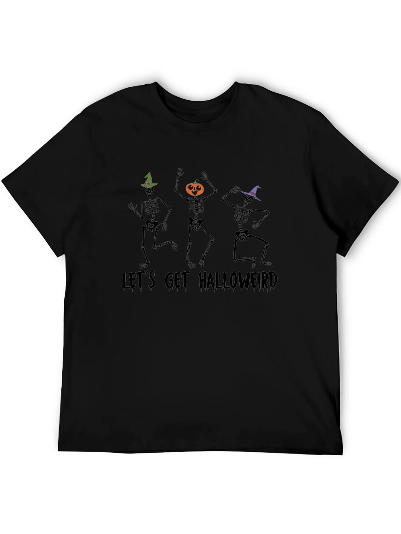 Lets Get Halloweird Skeleton Graphic Tee