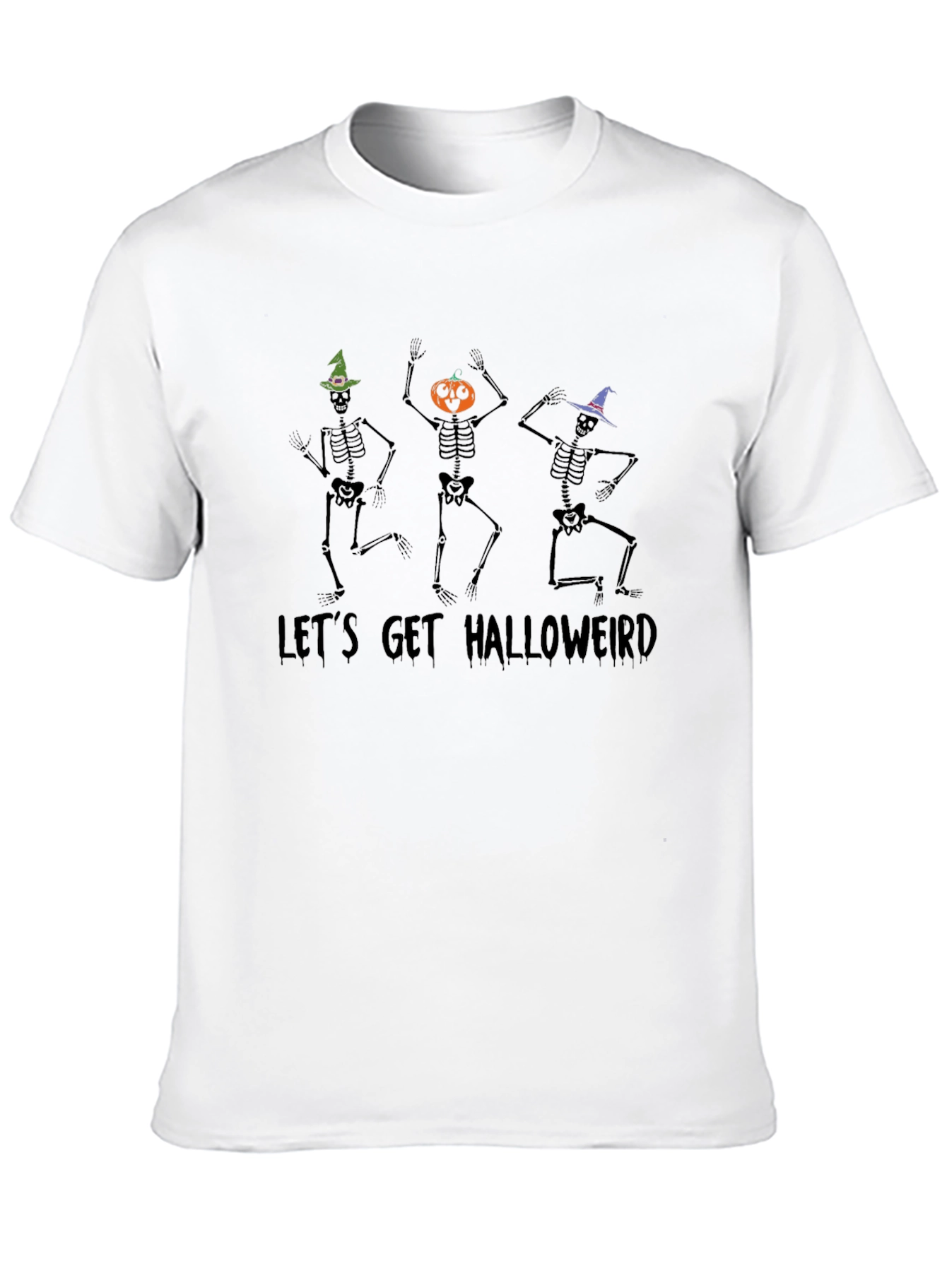 Lets Get Halloweird Skeleton Graphic Tee