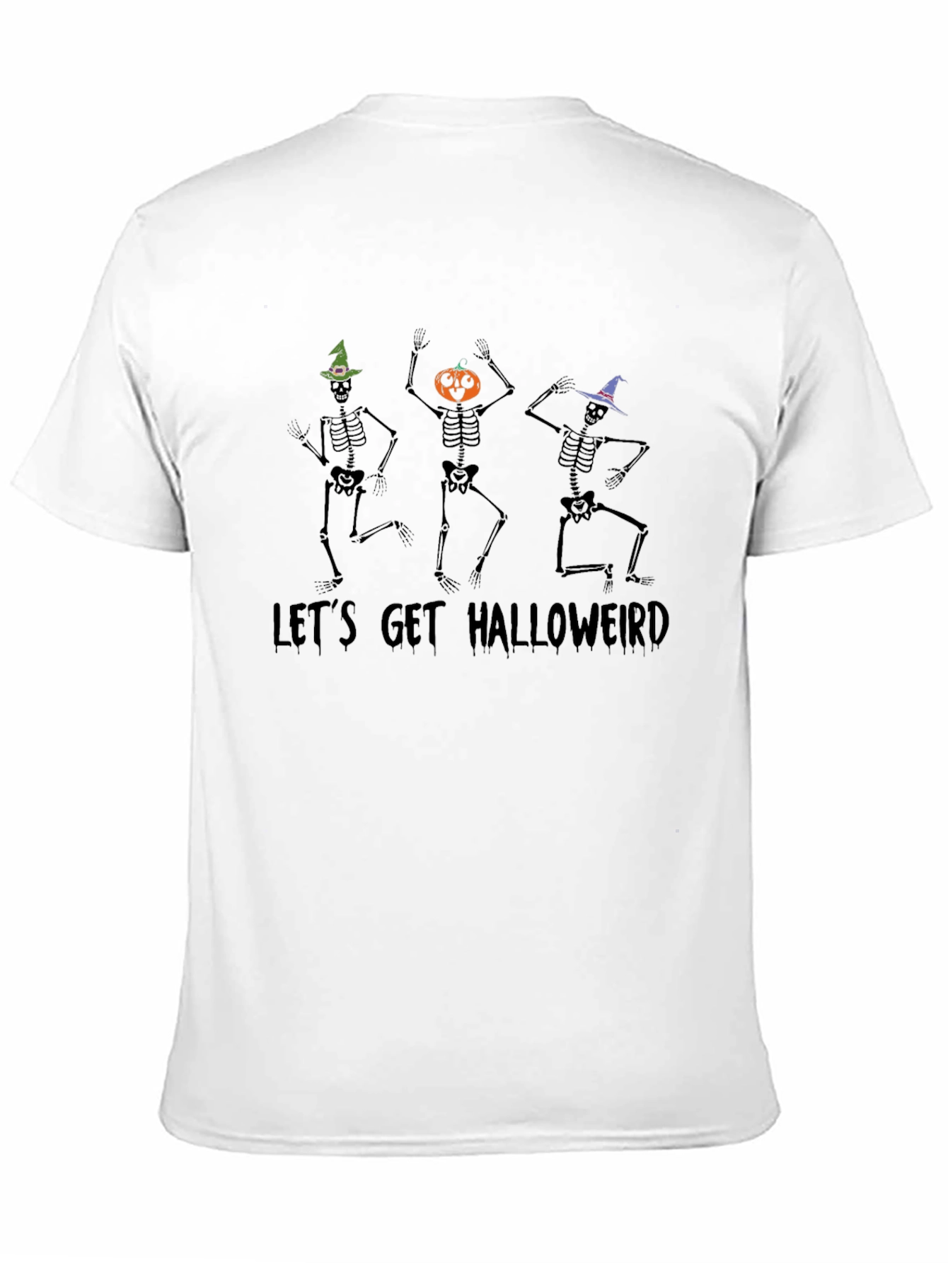 Lets Get Halloweird Skeleton Graphic Tee