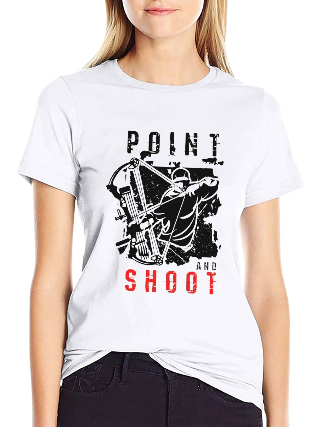 Black Point Aim Shoot Graphic T-Shirt