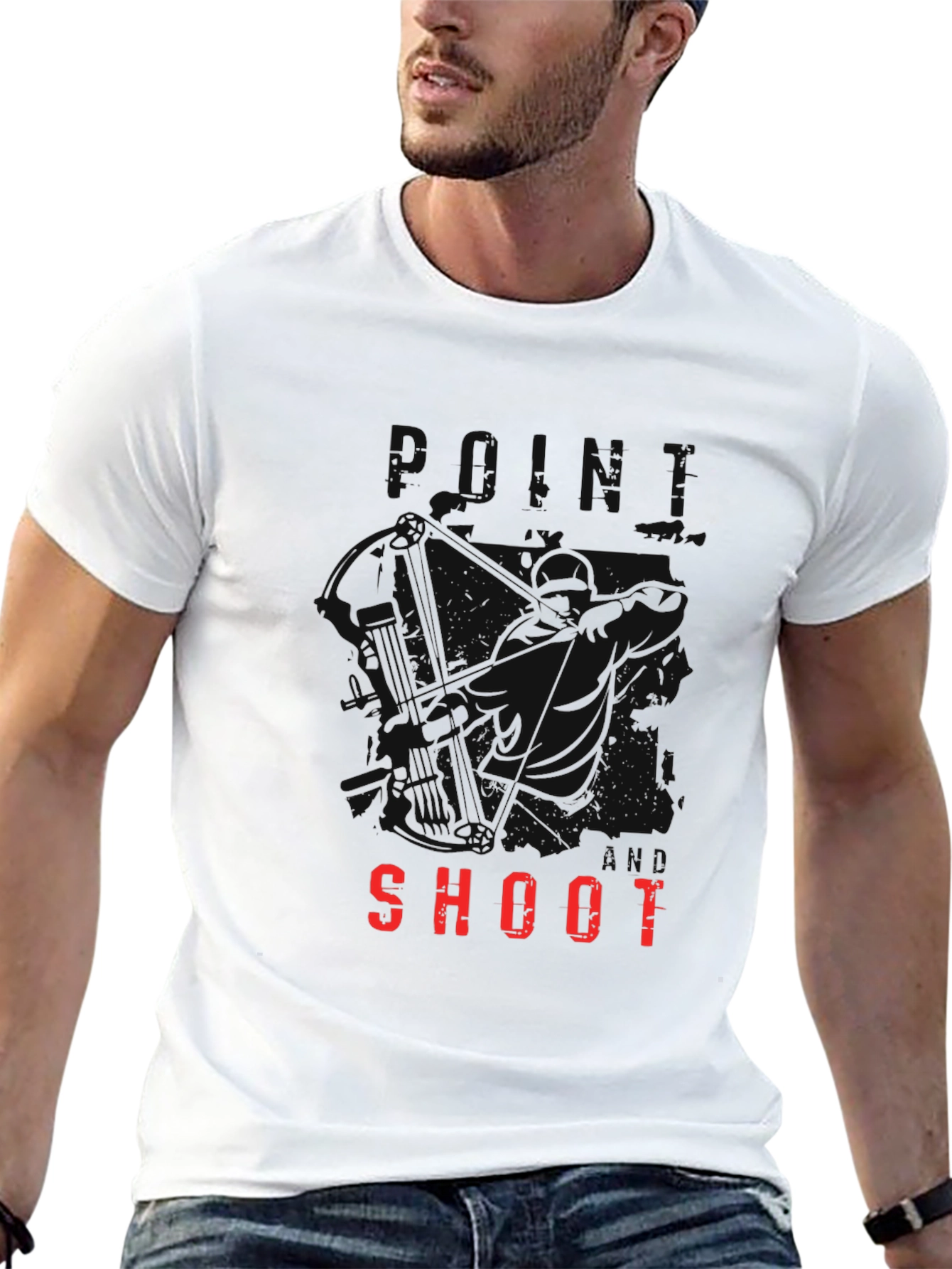 Black Point Aim Shoot Graphic T-Shirt