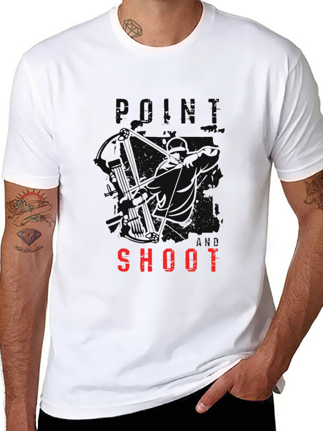 Black Point Aim Shoot Graphic T-Shirt