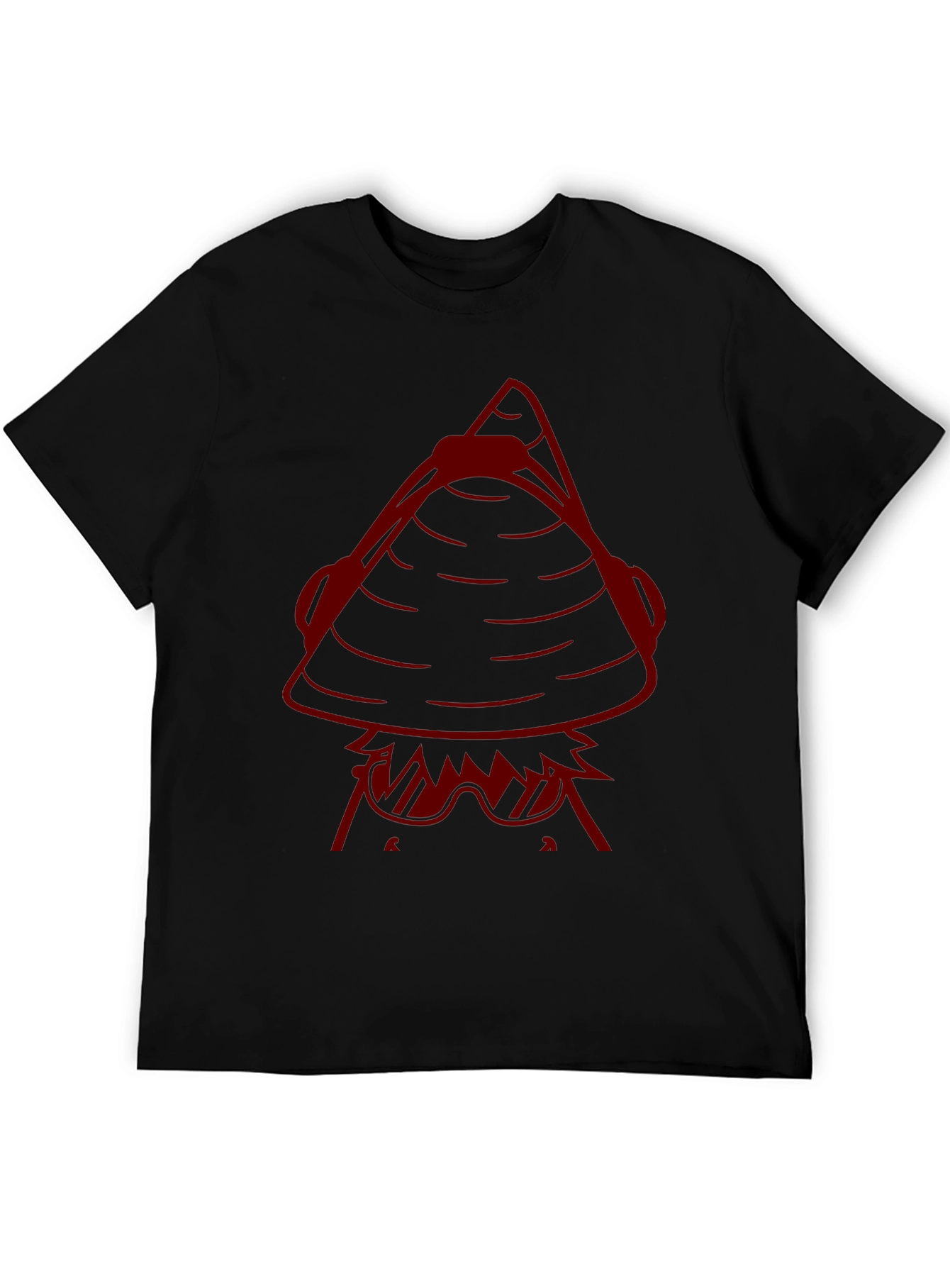 Illuminati Inspired Graphic Tee - Black Cotton Blend T-Shirt