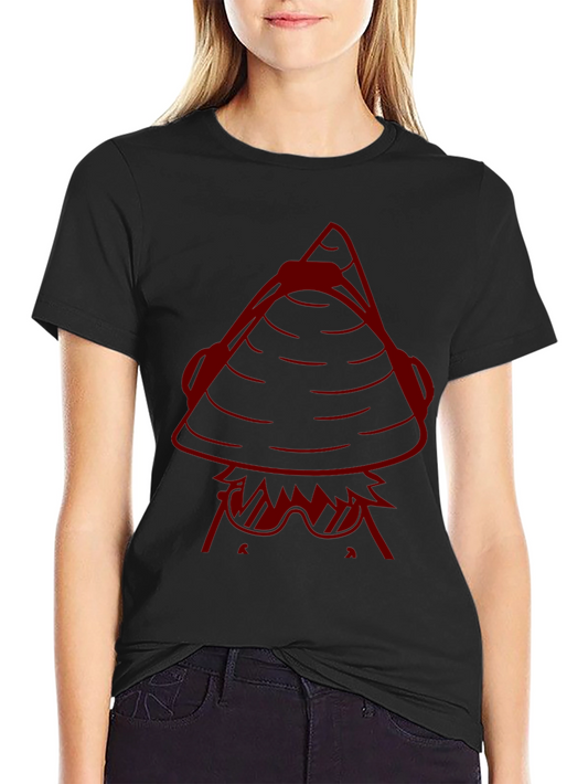Illuminati Inspired Graphic Tee - Black Cotton Blend T-Shirt