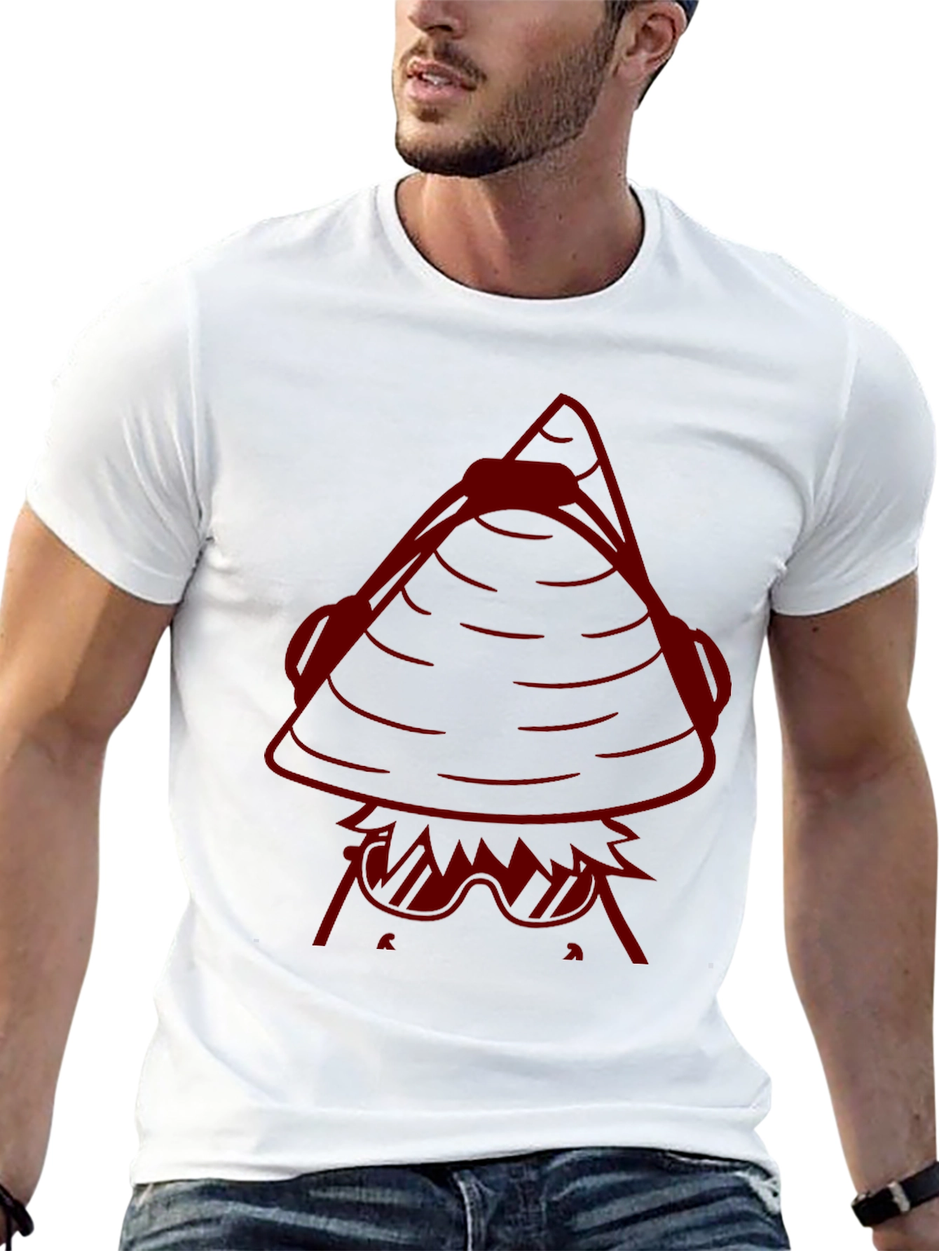 Illuminati Inspired Graphic Tee - Black Cotton Blend T-Shirt