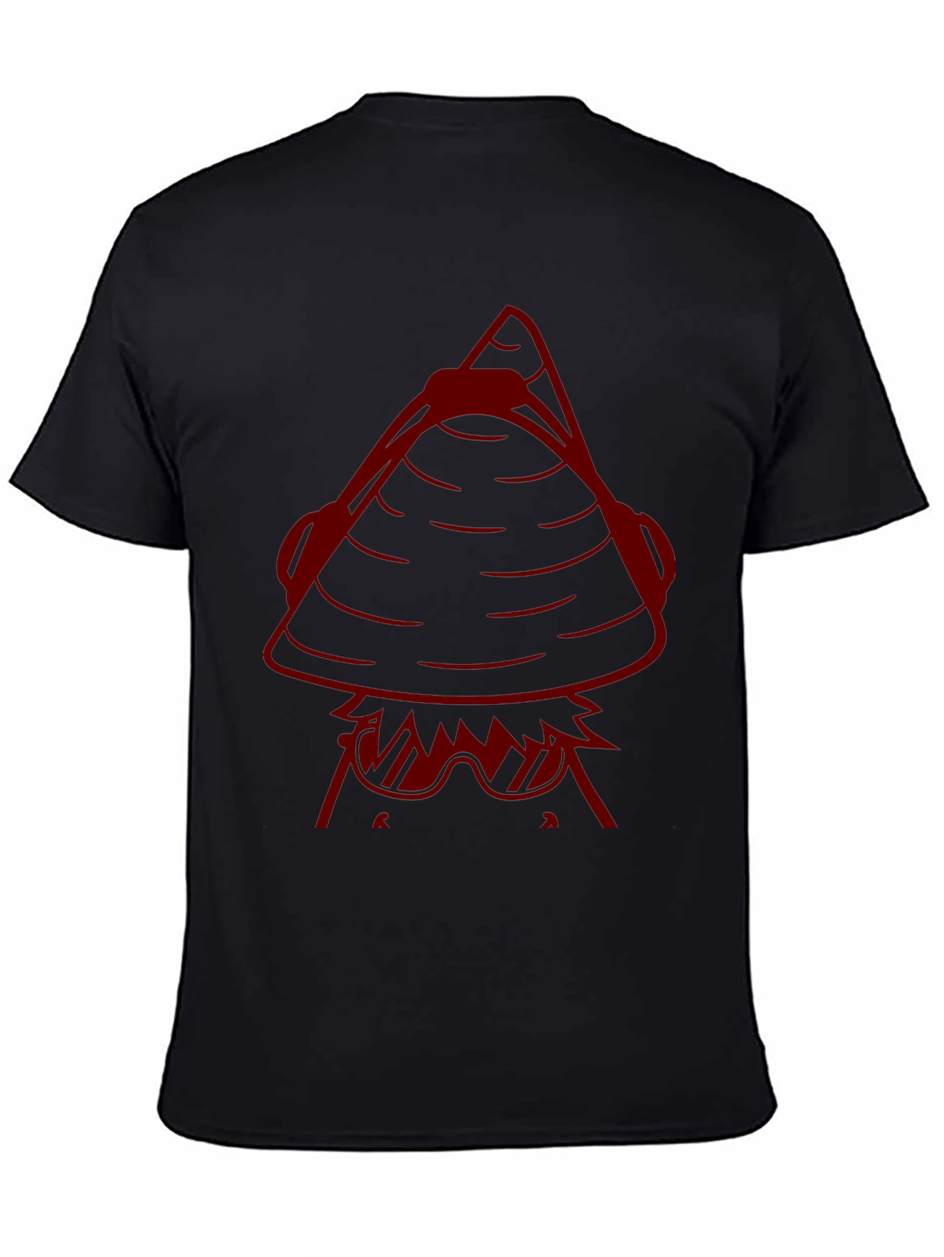 Illuminati Inspired Graphic Tee - Black Cotton Blend T-Shirt