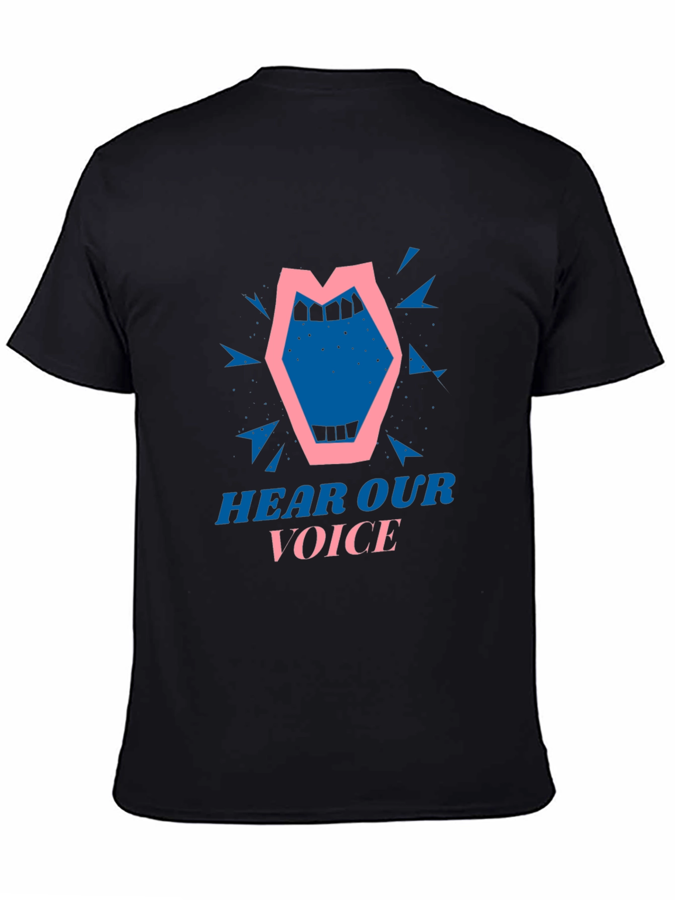 Hear Our Voice Graphic T-Shirt - Black Cotton Tee