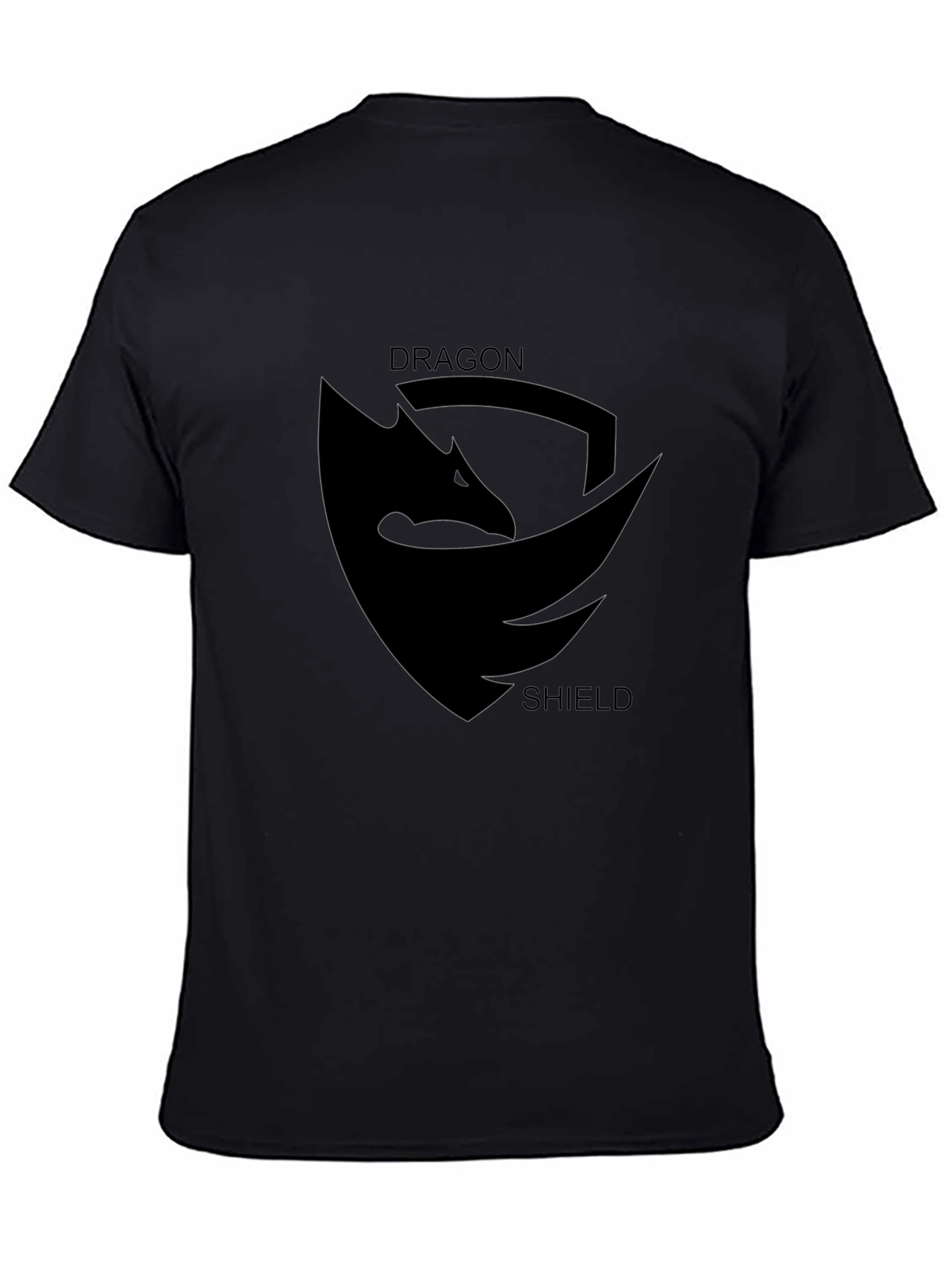 Dragon Shield Graphic Black T-Shirt
