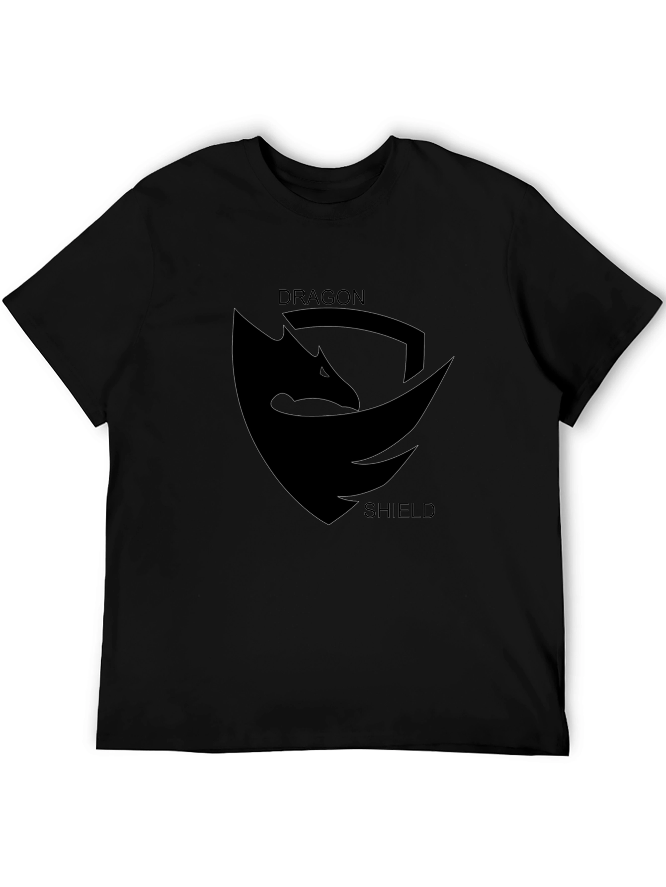 Dragon Shield Graphic Black T-Shirt