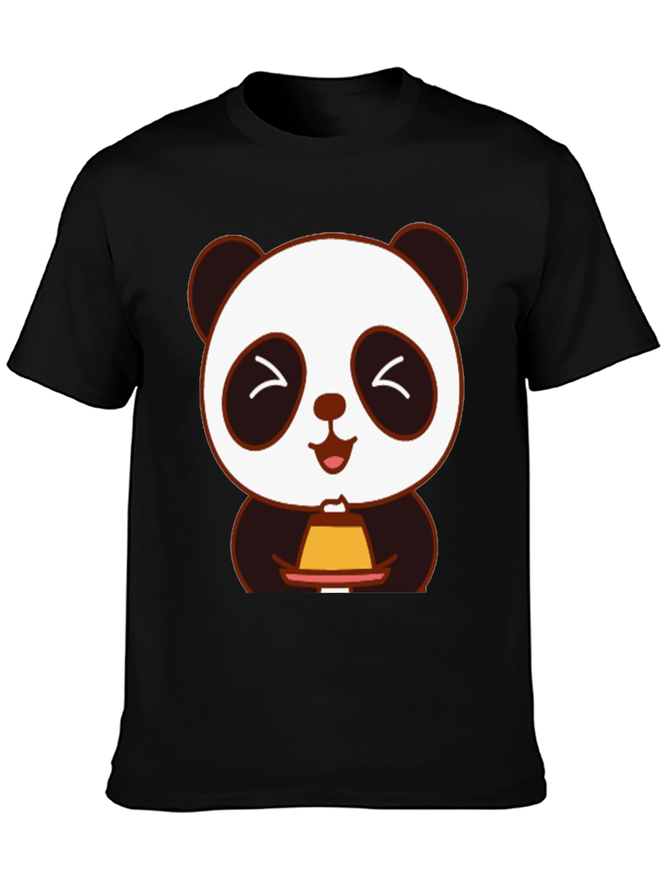 Cute Panda Holding Dessert T-Shirt