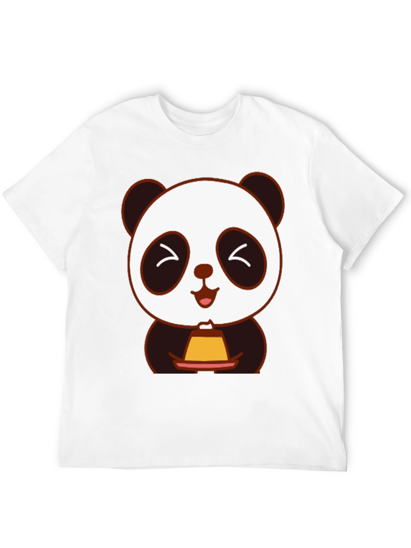 Cute Panda Holding Dessert T-Shirt