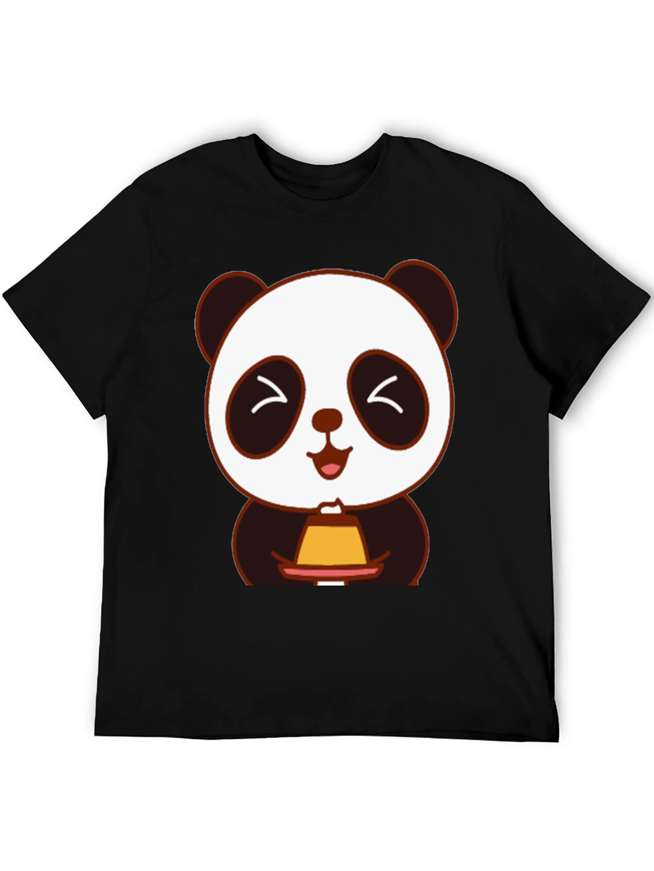 Cute Panda Holding Dessert T-Shirt