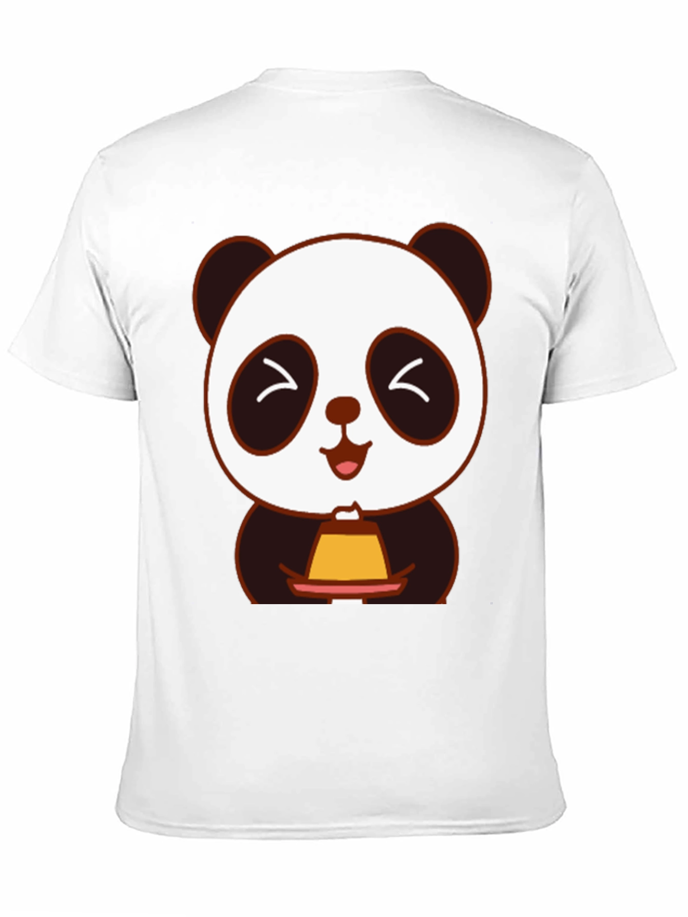 Cute Panda Holding Dessert T-Shirt